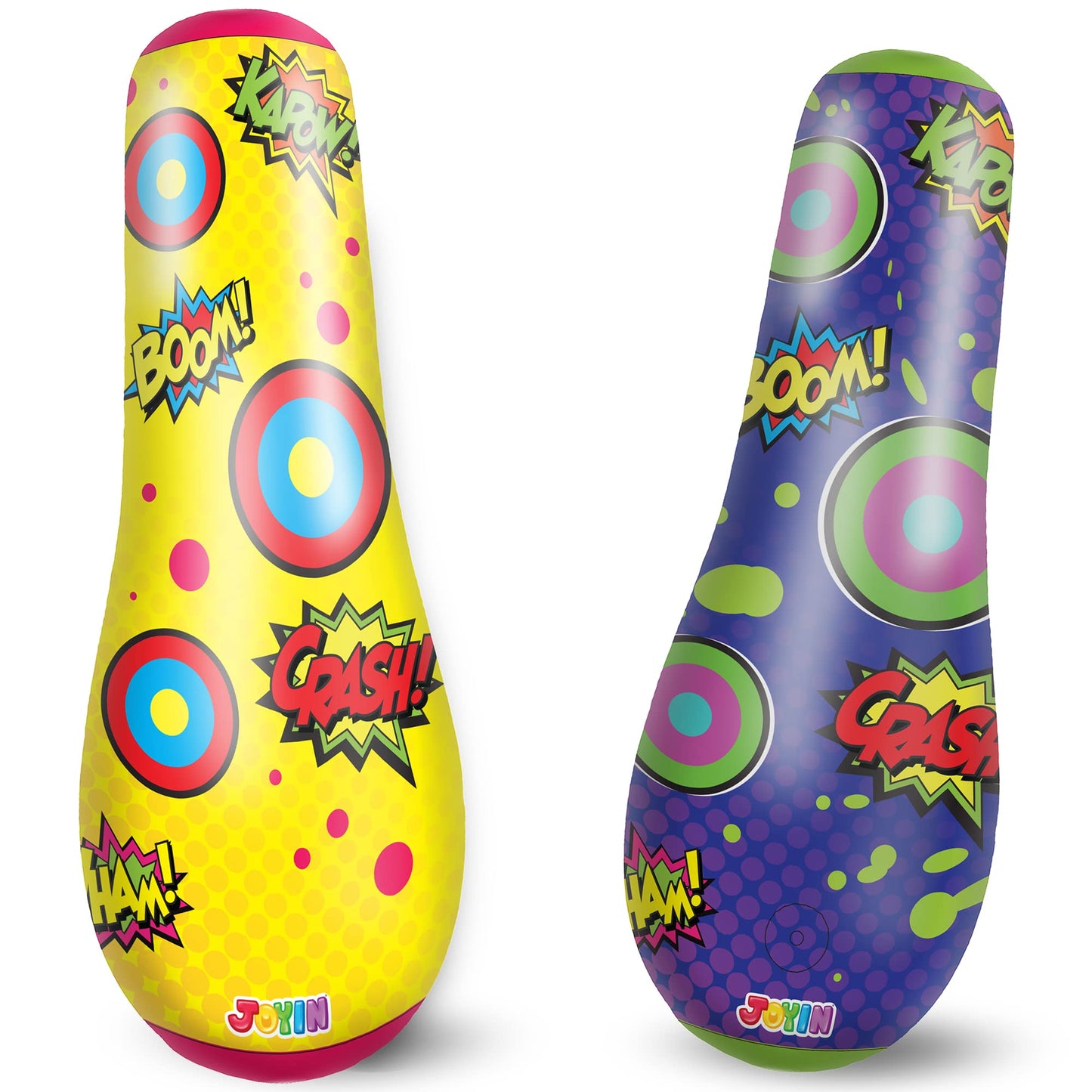 JOYIN 2-Pack Inflatable Bopper 47in – Bounce-Back Kids Punching Bag
