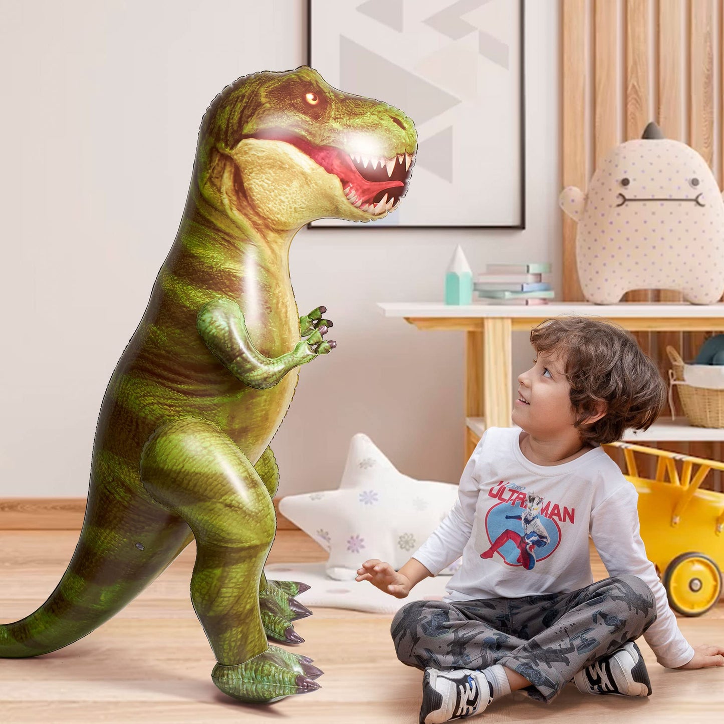 JOYIN 62” Giant T-Rex Inflatable — Party Decor, Pool Toy & Gift