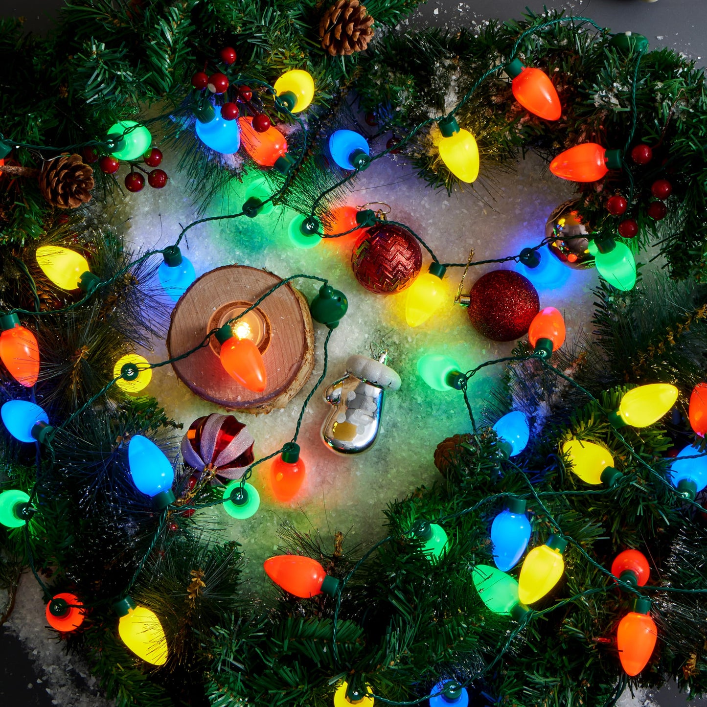 JOYIN 6-Pack Christmas LED Necklaces — 9 Bulbs, 35-Inch, Party Favors