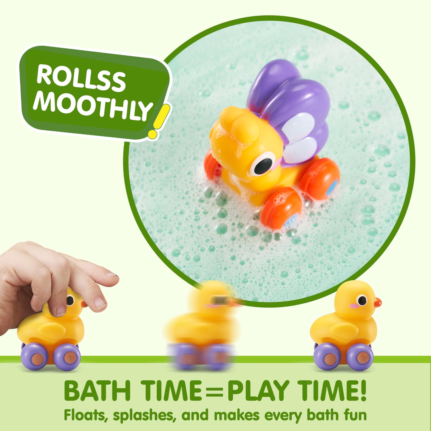 JOYIN Animal Cartoon Cars — Soft Rubber Toy Car Set for Toddlers