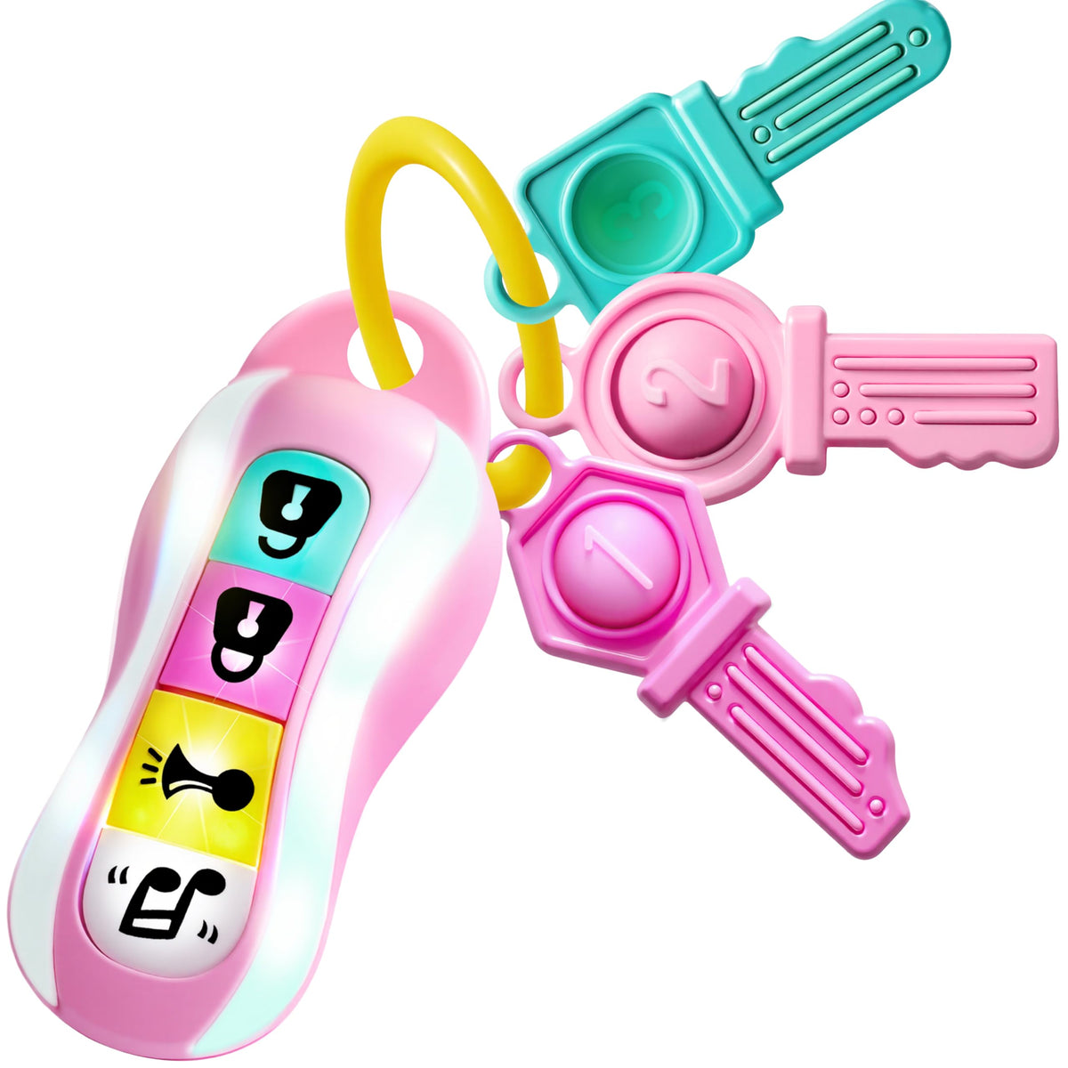 JOYIN Baby Car Keys Teether – Sensory Music & Lights Toy for Toddlers 10+ Months