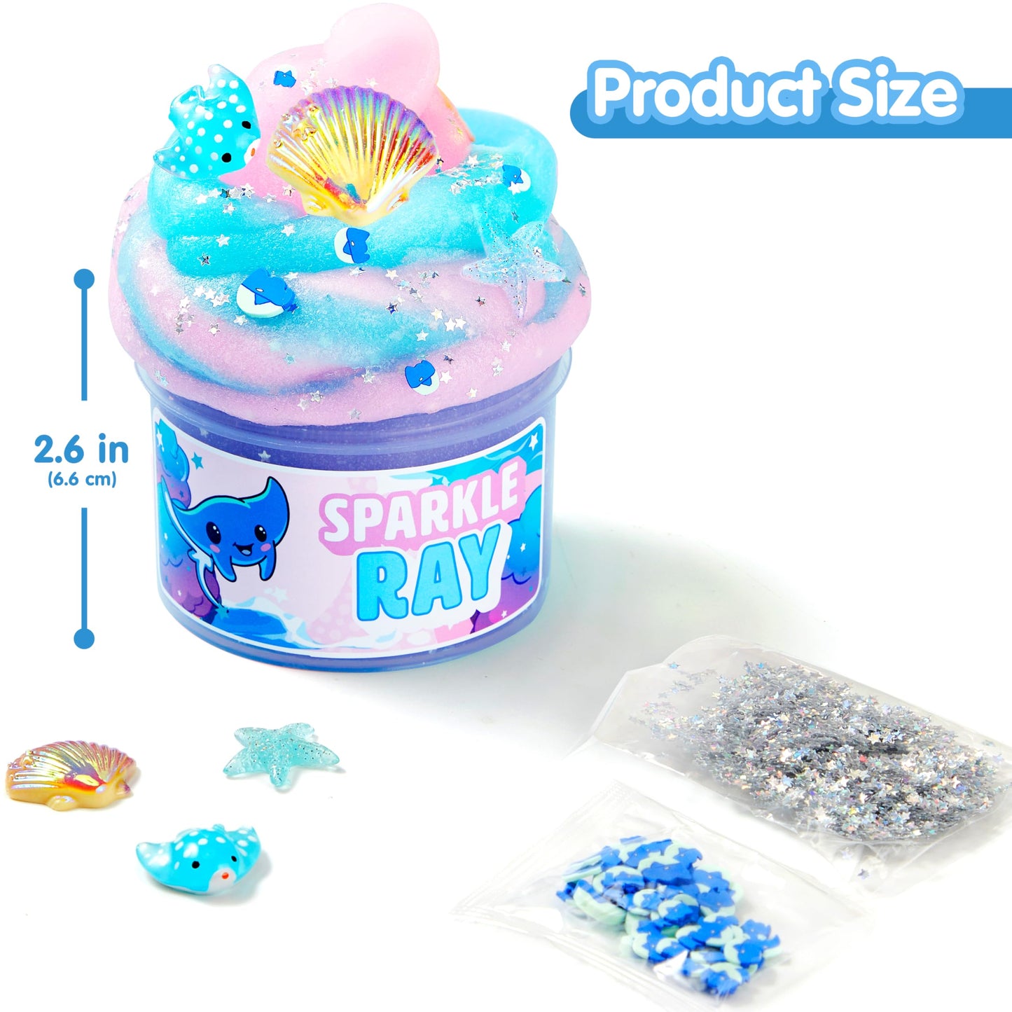 JOYIN Cloudfin Manta Ray Slime – 8 oz Soft, Mess-Free Kids’ Party Favors