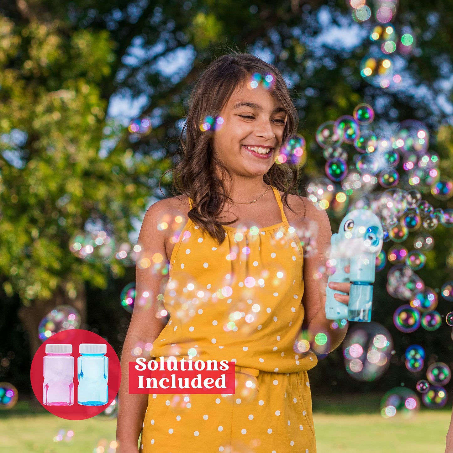 JOYIN 2 Bubble Guns Kit – Whale Bubble Blowers with 4 Solutions