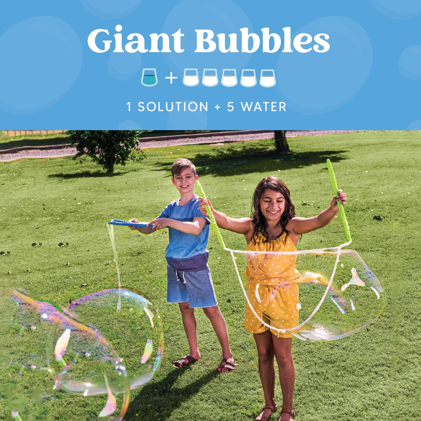 JOYIN 32 OZ Concentrated Bubble Solution for Bubble Machines – Outdoor Refill (Up to 2.5 Gallons)