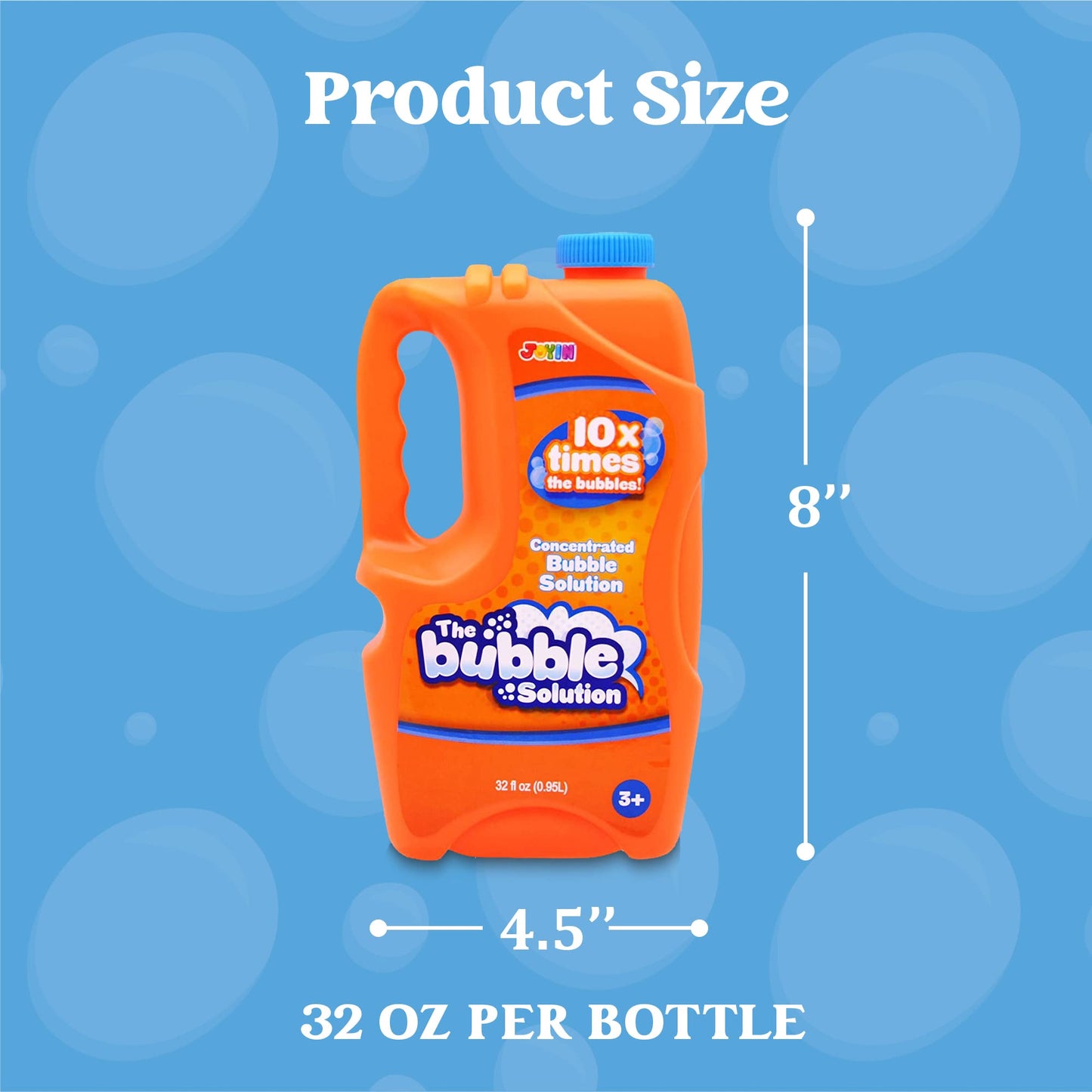 JOYIN 2 Bottles Bubbles Refill Solutions 64oz – Premium Concentrated Bubble Fluid for Machines, Wands & Toys