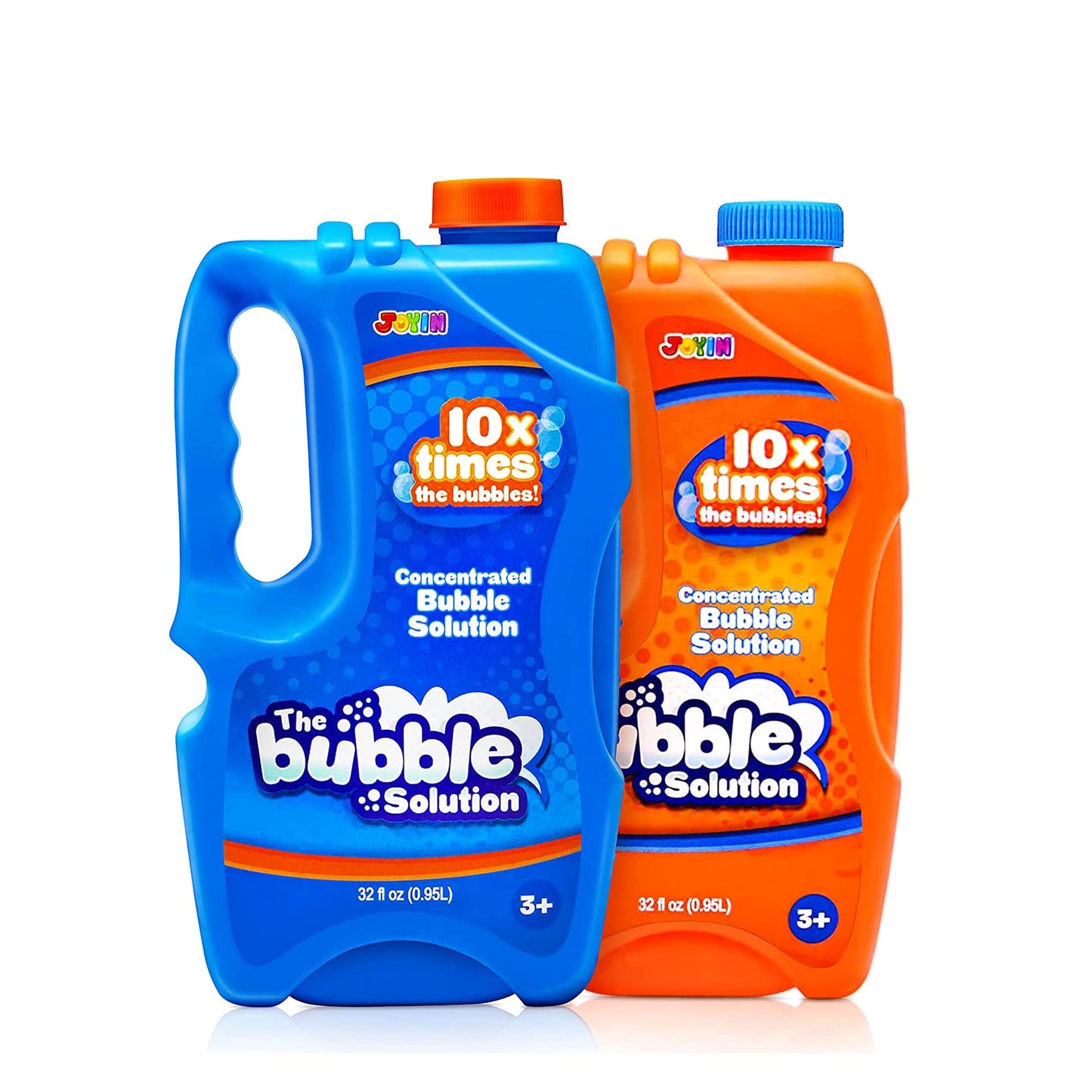 JOYIN 2 Bottles Bubbles Refill Solutions 64oz – Premium Concentrated Bubble Fluid for Machines, Wands & Toys