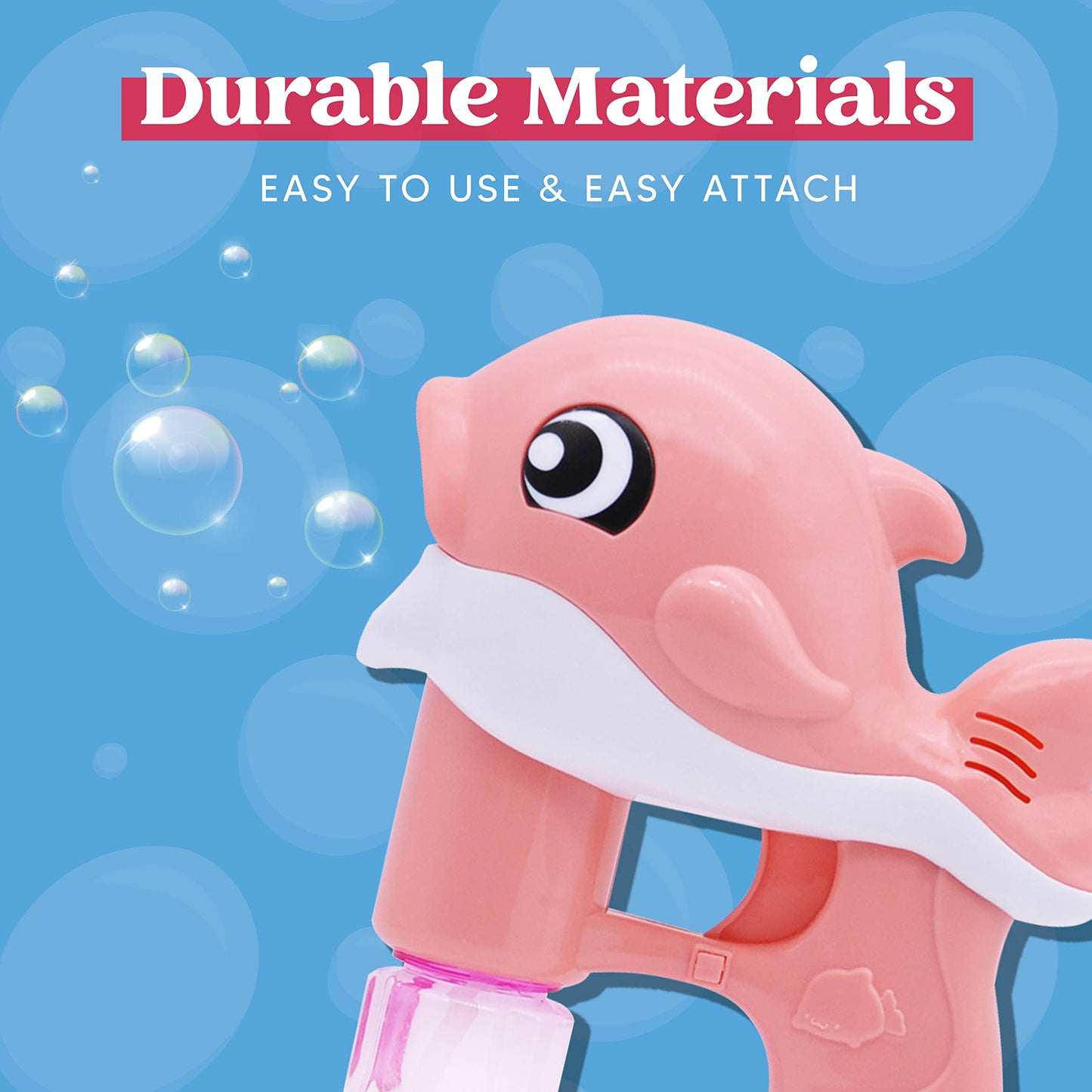 JOYIN 2 Bubble Guns Kit – Whale Bubble Blowers with 4 Solutions