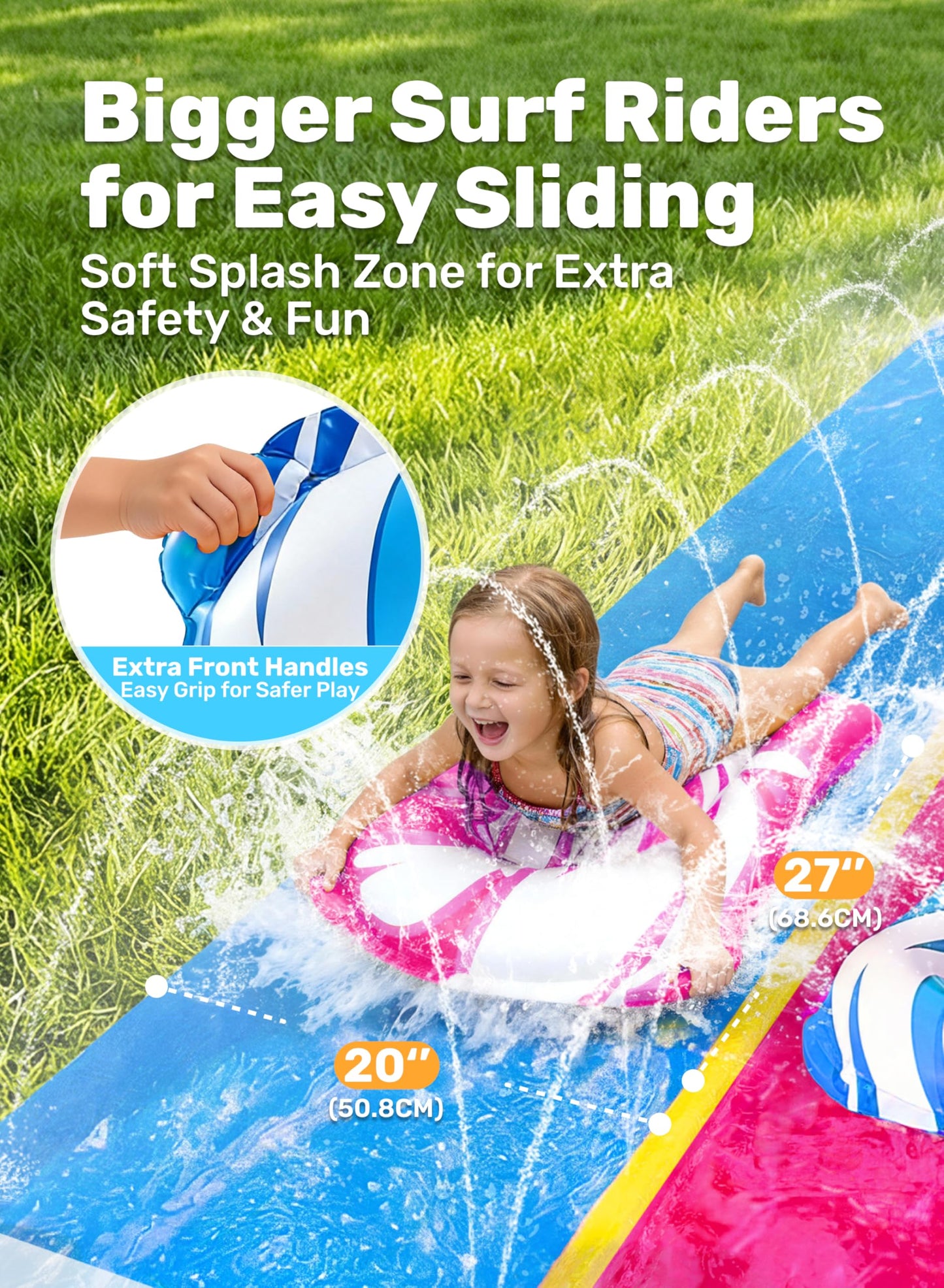 JOYIN 22.5FT Water Slide with 2 Inflatable Boards – Backyard Fun