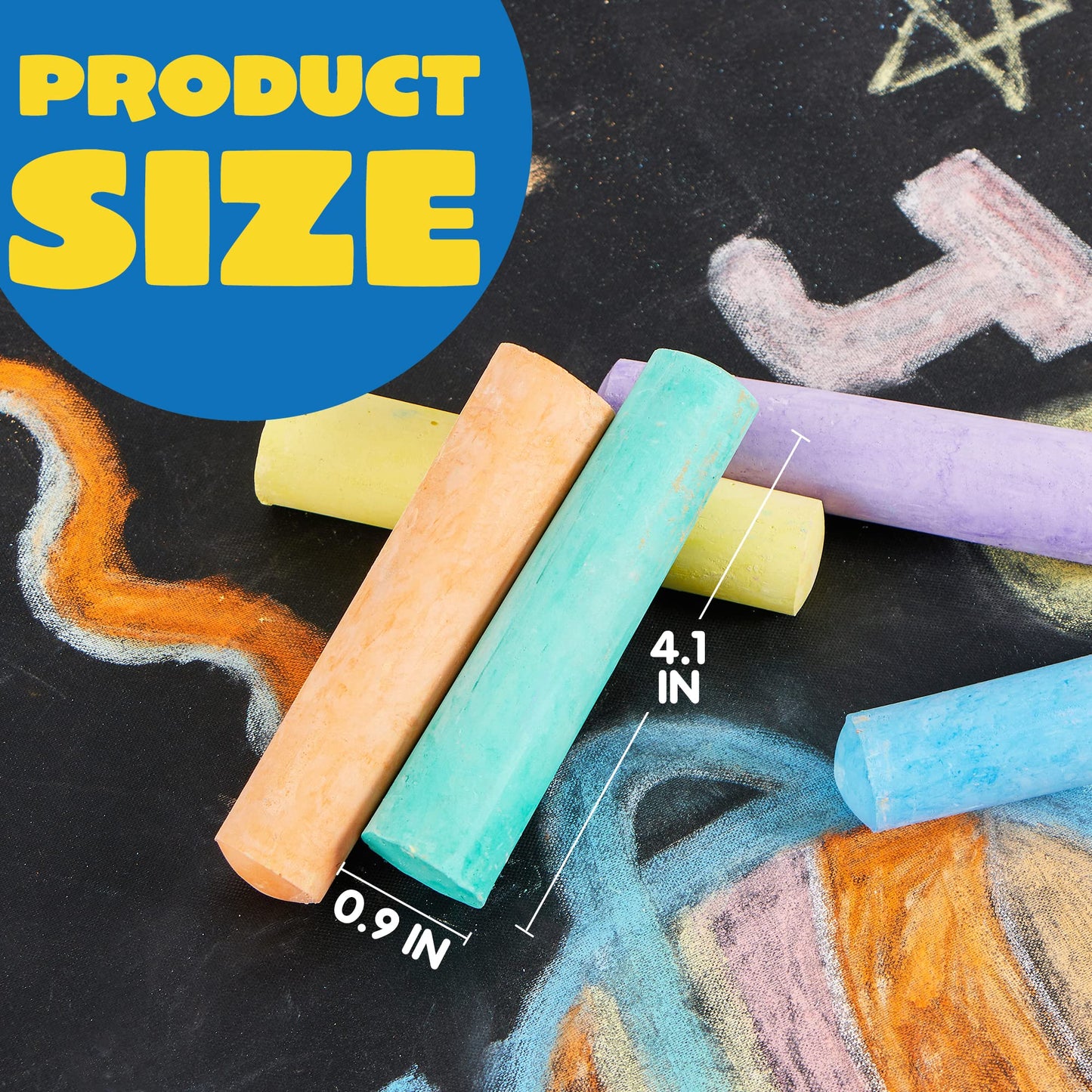 JOYIN 160 Pcs Sidewalk Chalks Set – Non-Toxic & Washable Outdoor Chalk for Kids
