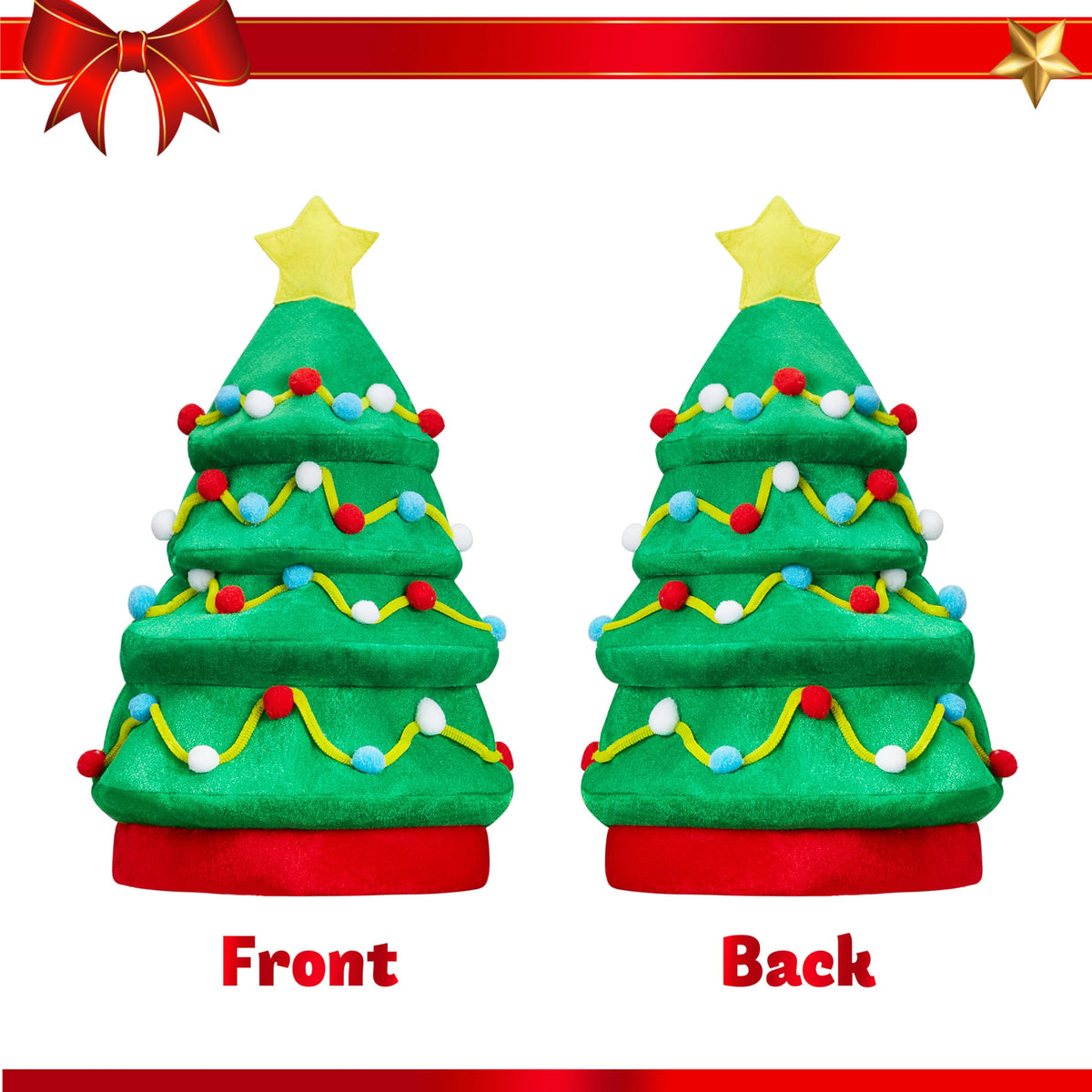 JOYIN Christmas Tree Hat for Women & Men – Festive Plush Costume Accessory