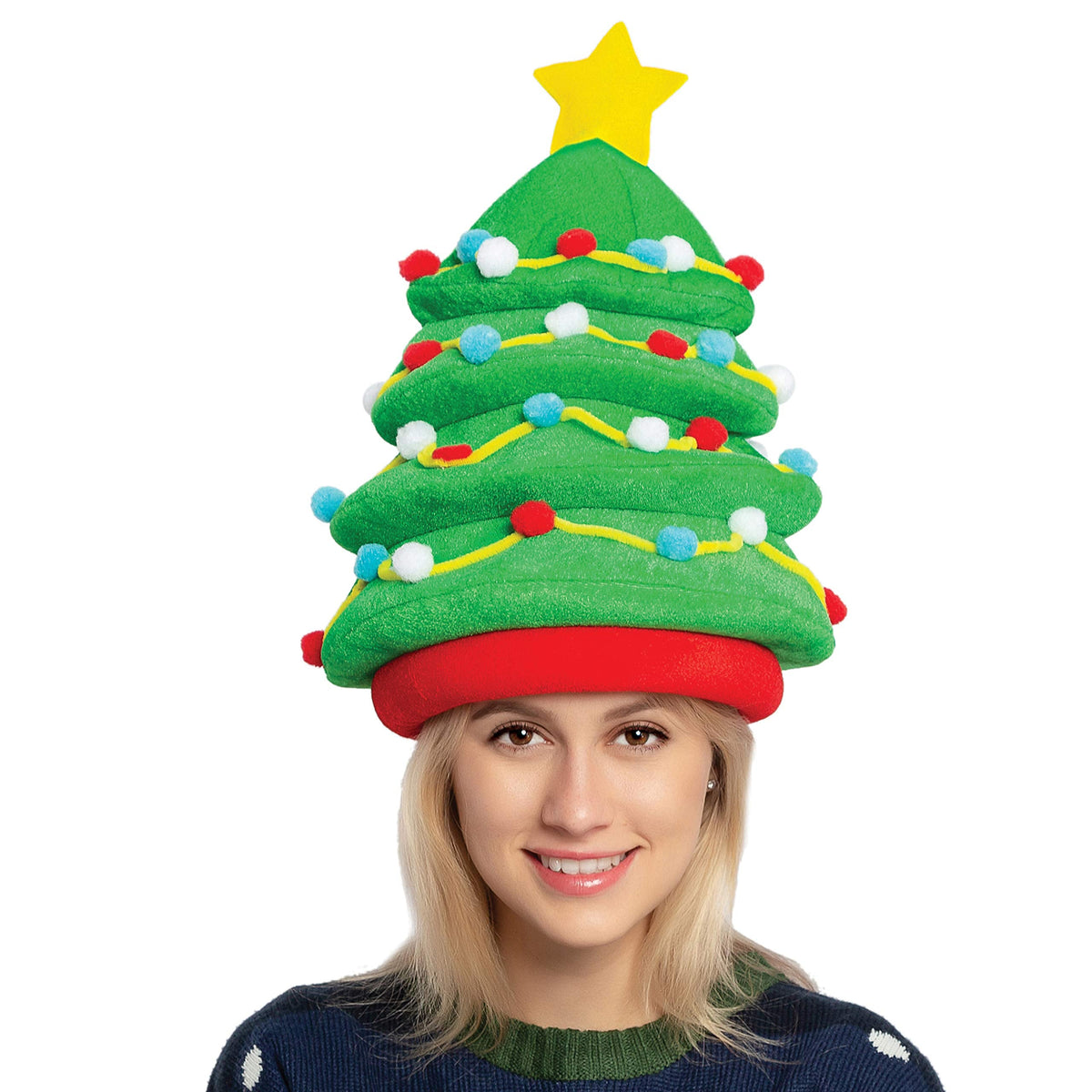 JOYIN Christmas Tree Hat for Women & Men – Festive Plush Costume Accessory