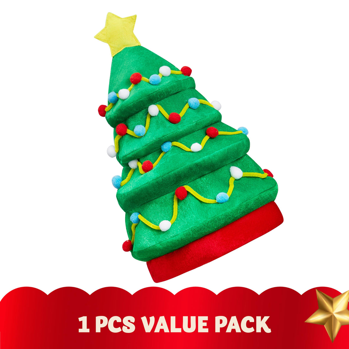 JOYIN Christmas Tree Hat for Women & Men – Festive Plush Costume Accessory