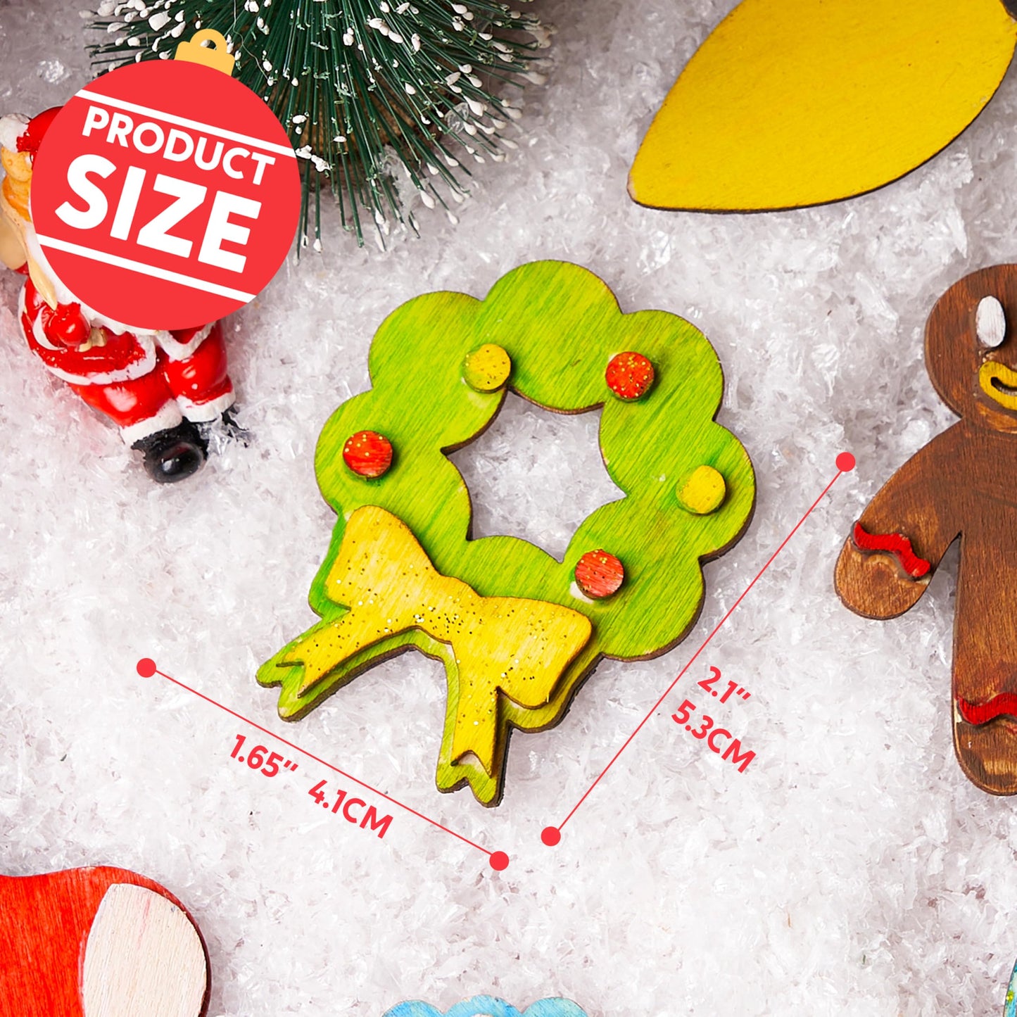 JOYIN 14 Christmas Wooden Magnet Craft Kit for Kids – Paint & Create