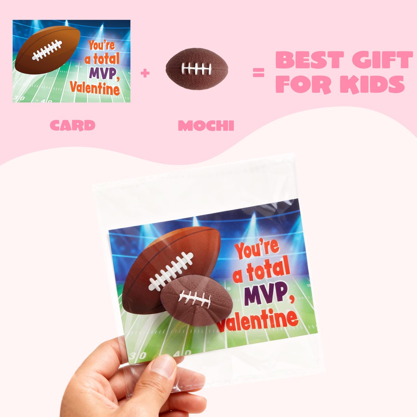 JOYIN 28-Pack Valentines Day Mochi Squishy Gift Cards for Kids