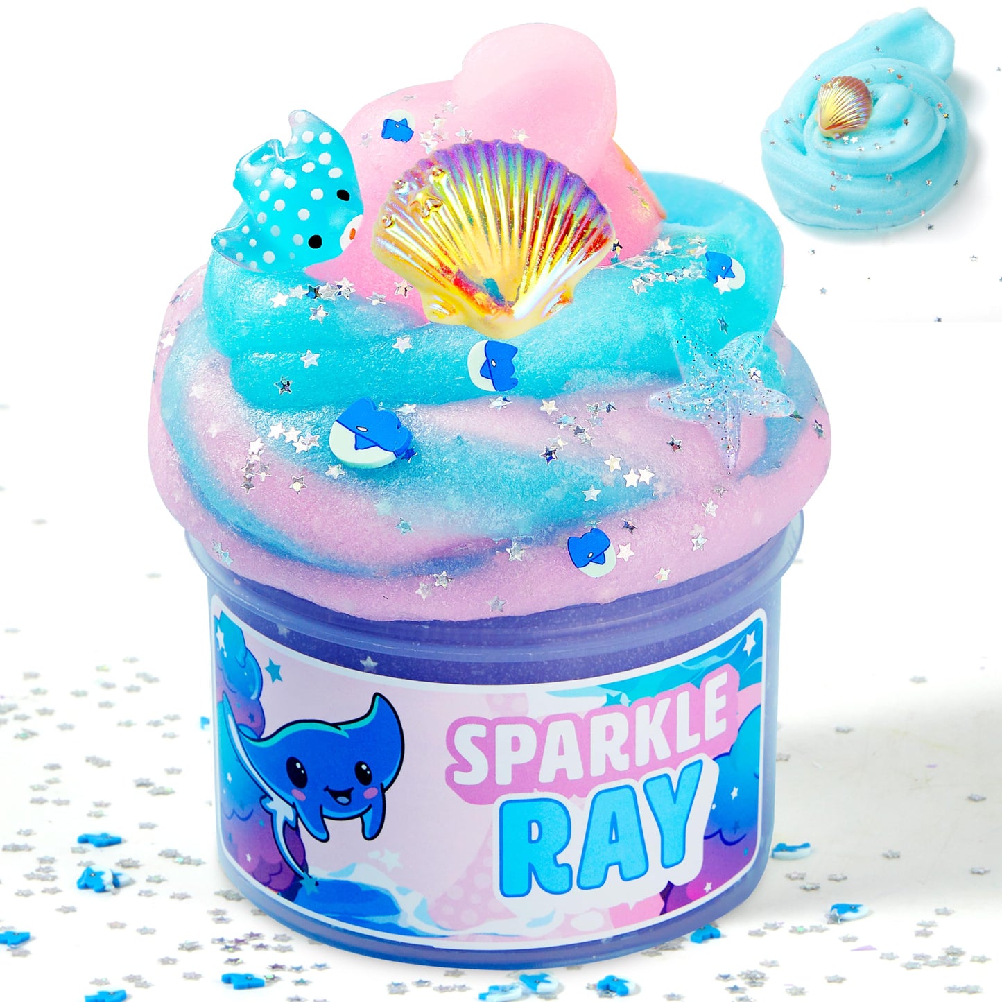 JOYIN Cloudfin Manta Ray Slime – 8 oz Soft, Mess-Free Kids’ Party Favors