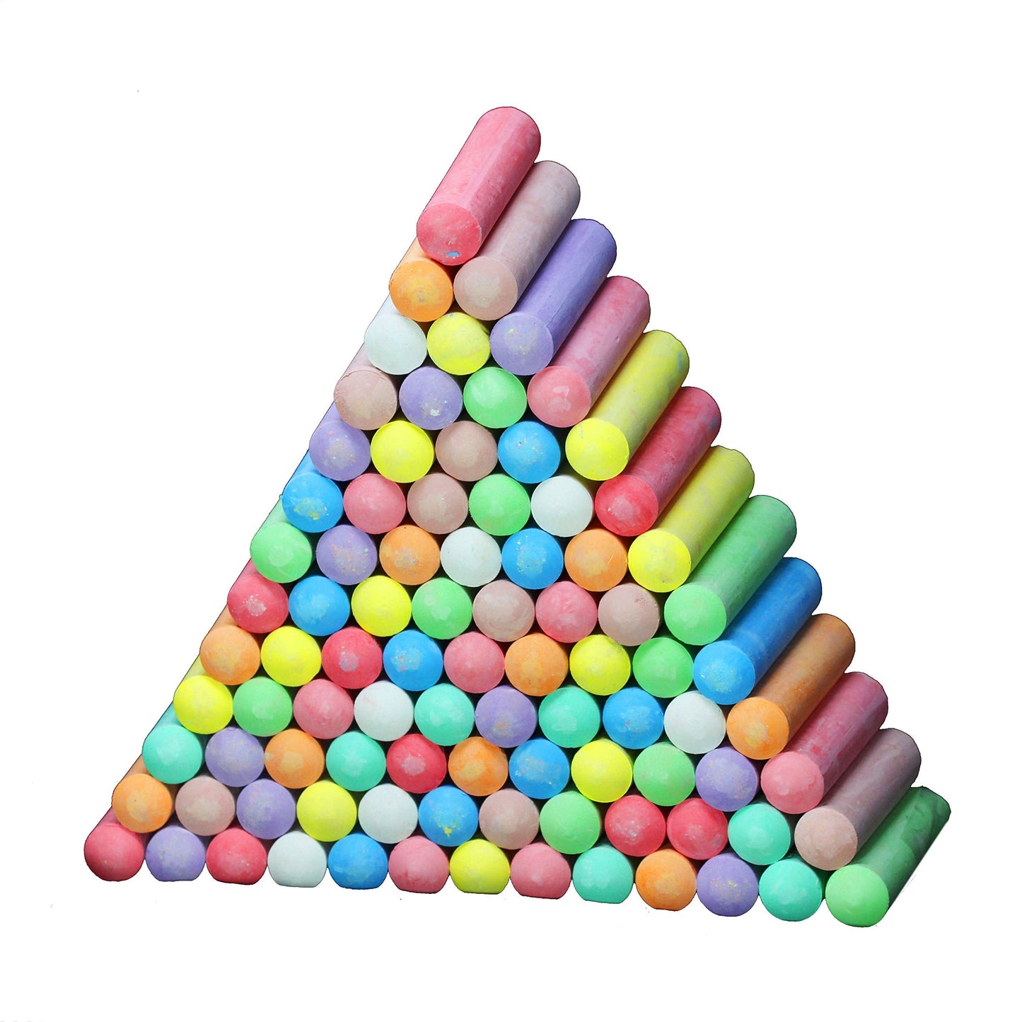 JOYIN 120 Pcs Sidewalk Chalk Set – Jumbo, Non-Toxic, Washable, 10 Colors