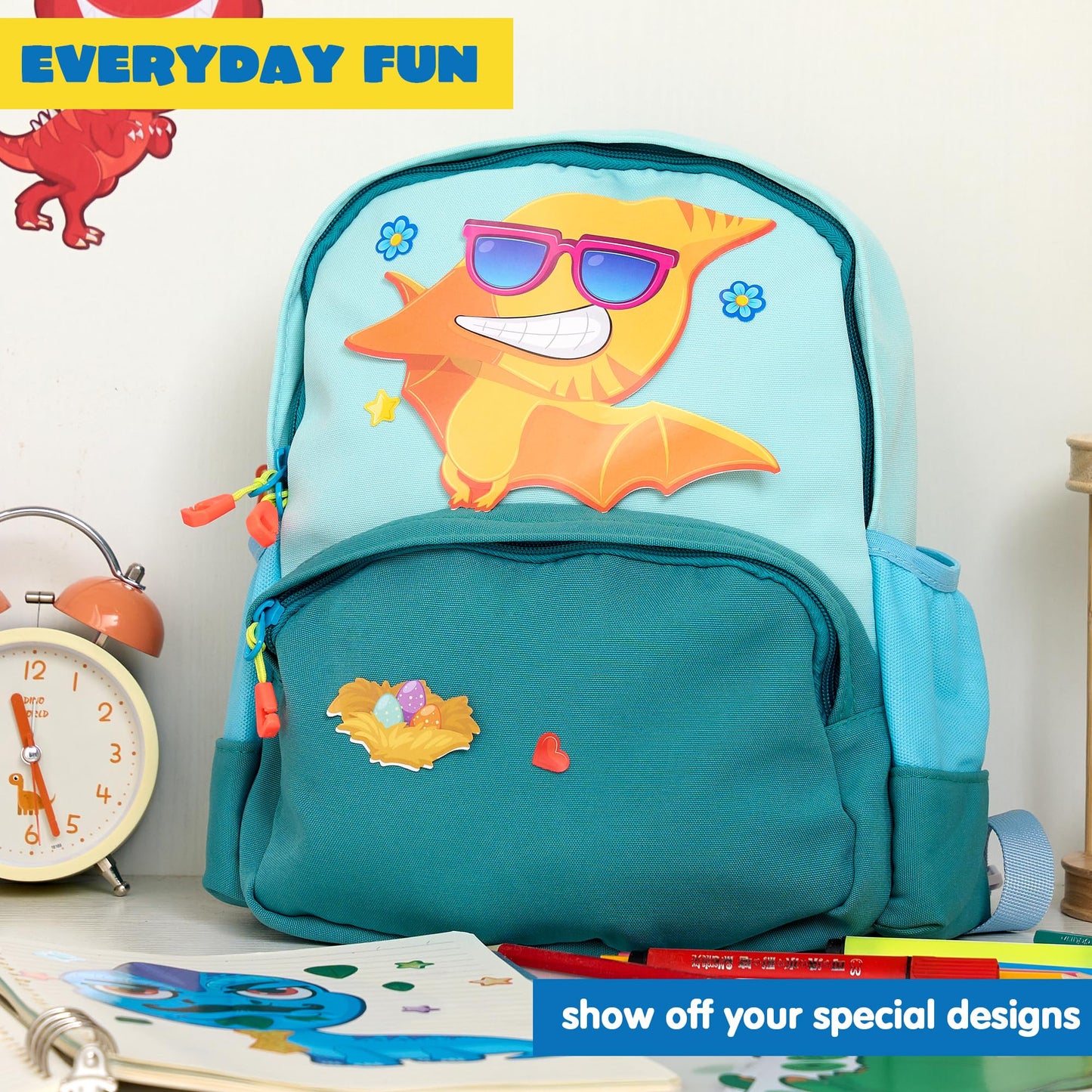 JOYIN 24PCS Make a Face Dinosaur Stickers for Kids – Party Favors & Craft Activities