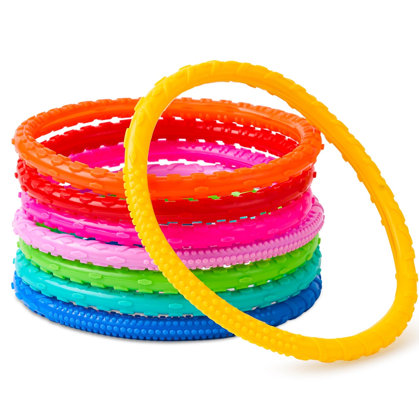 JOYIN Dive Circles Pool Toys – 8 Colorful Rings for Kids | Underwater Training