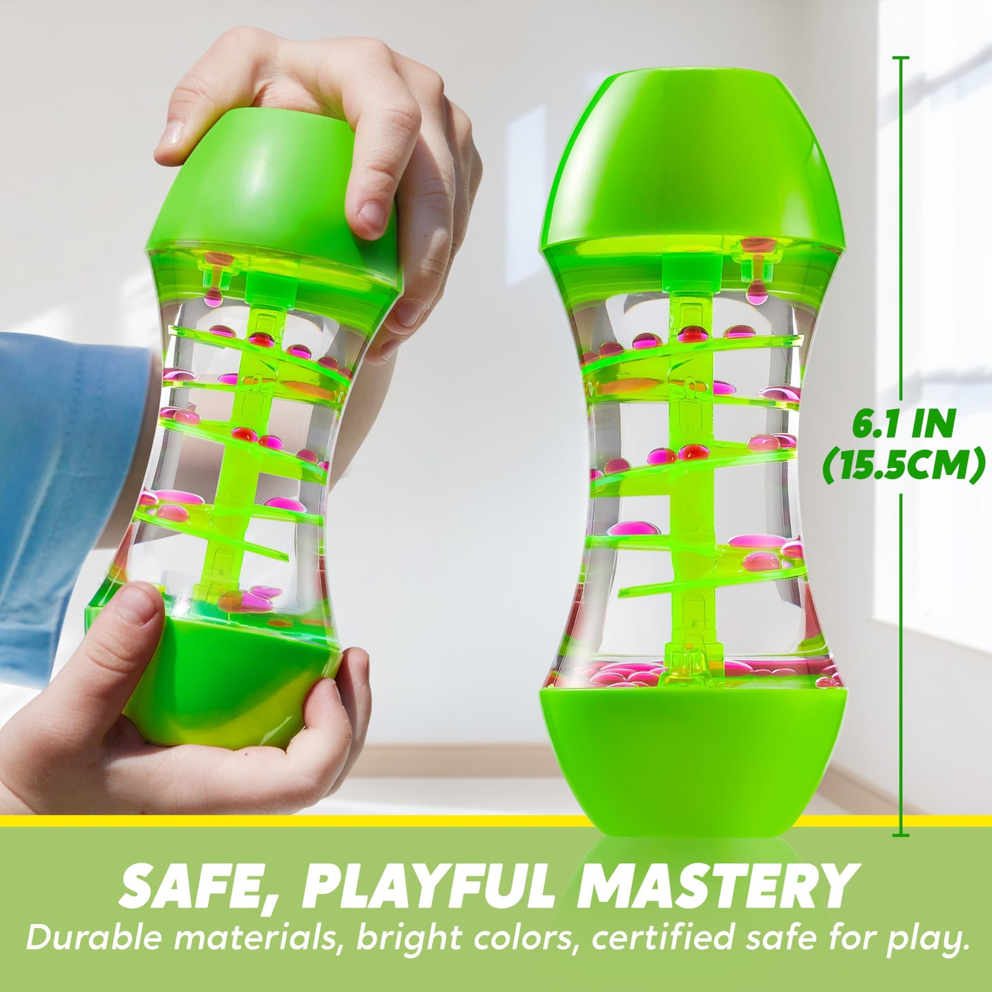 JOYIN 4-Pack Fidget Tubes - Sensory Toys for Kids, Calming & Focus