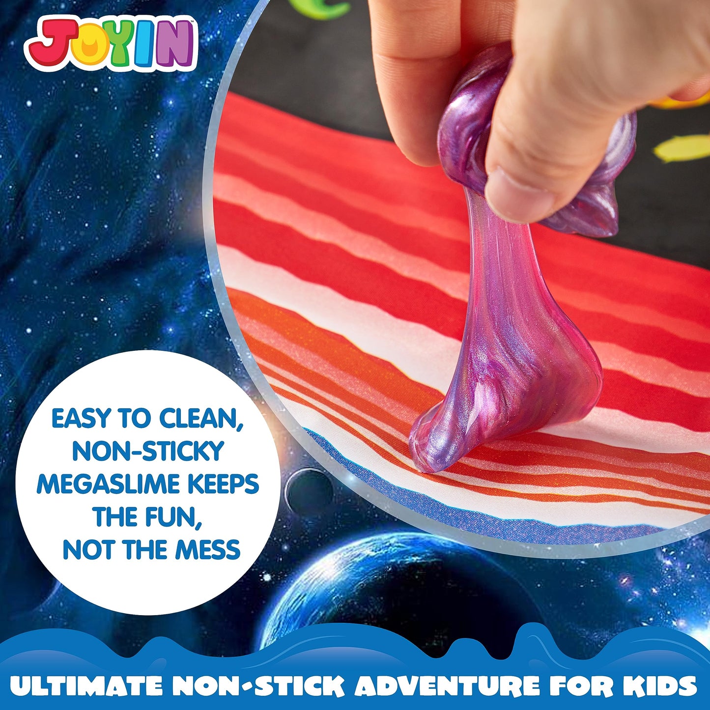 JOYIN Galaxy Slime Cup Party Favors – 36 Pack, Stretchy, Non-Sticky & Mess-Free