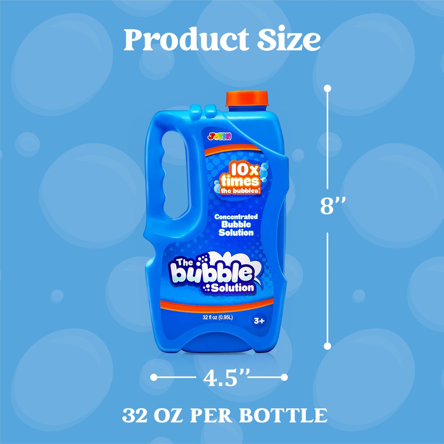 JOYIN 64oz Bubble Refill — 2 Bottles for Bubble Machines & Toys