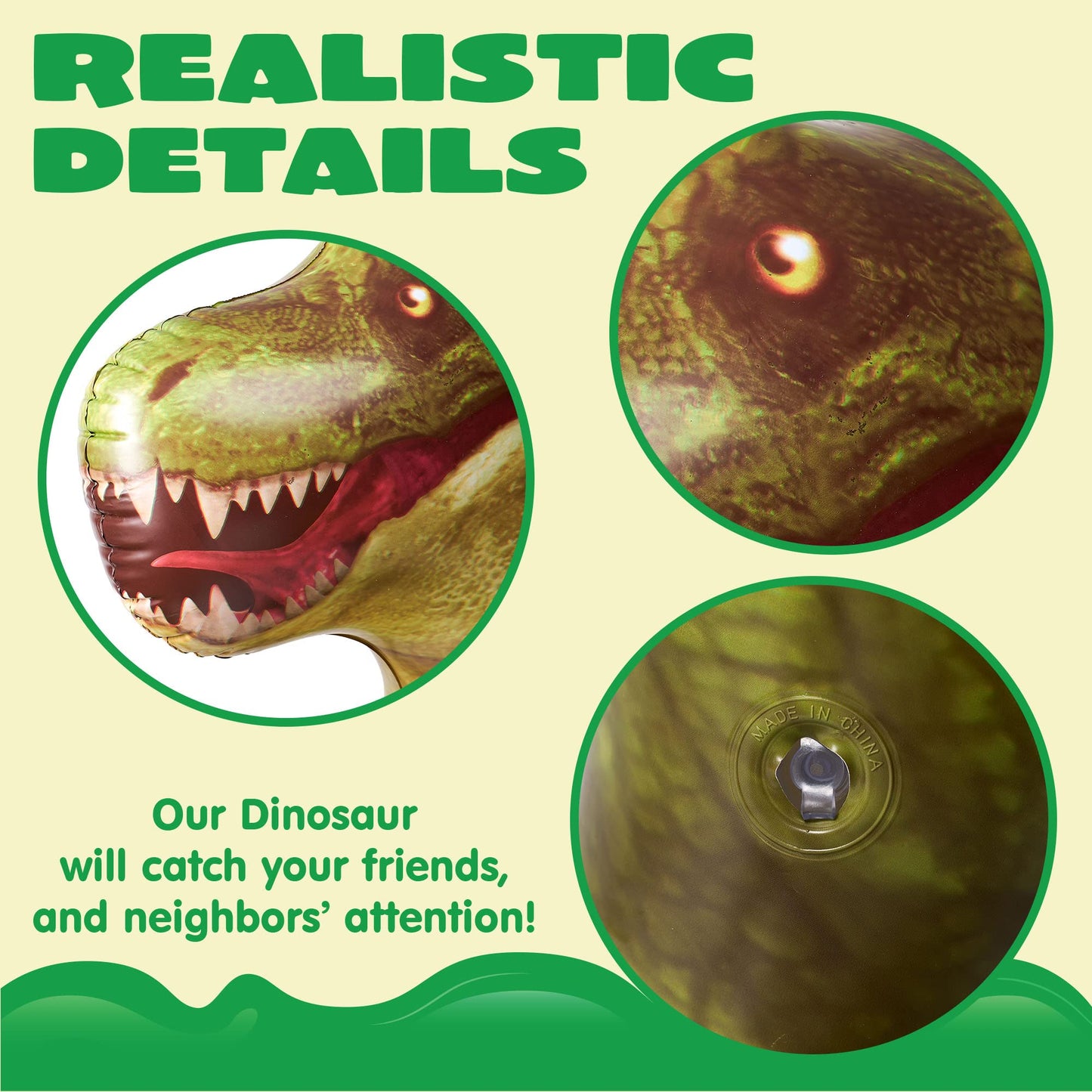 JOYIN 62” Giant T-Rex Inflatable — Party Decor, Pool Toy & Gift