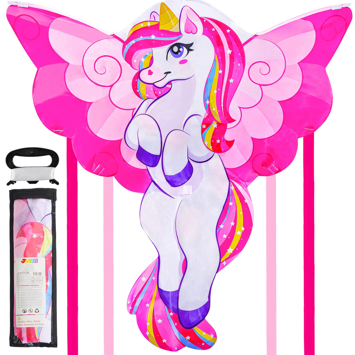 JOYIN 43.3 inch Giant Unicorn Kite — Easy to Fly for All Ages
