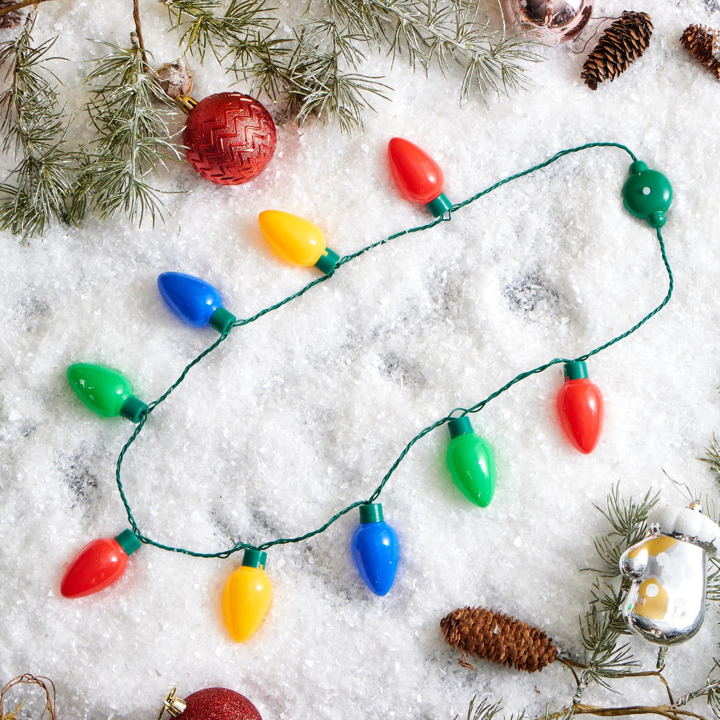 JOYIN 6-Pack Christmas LED Necklaces — 9 Bulbs, 35-Inch, Party Favors