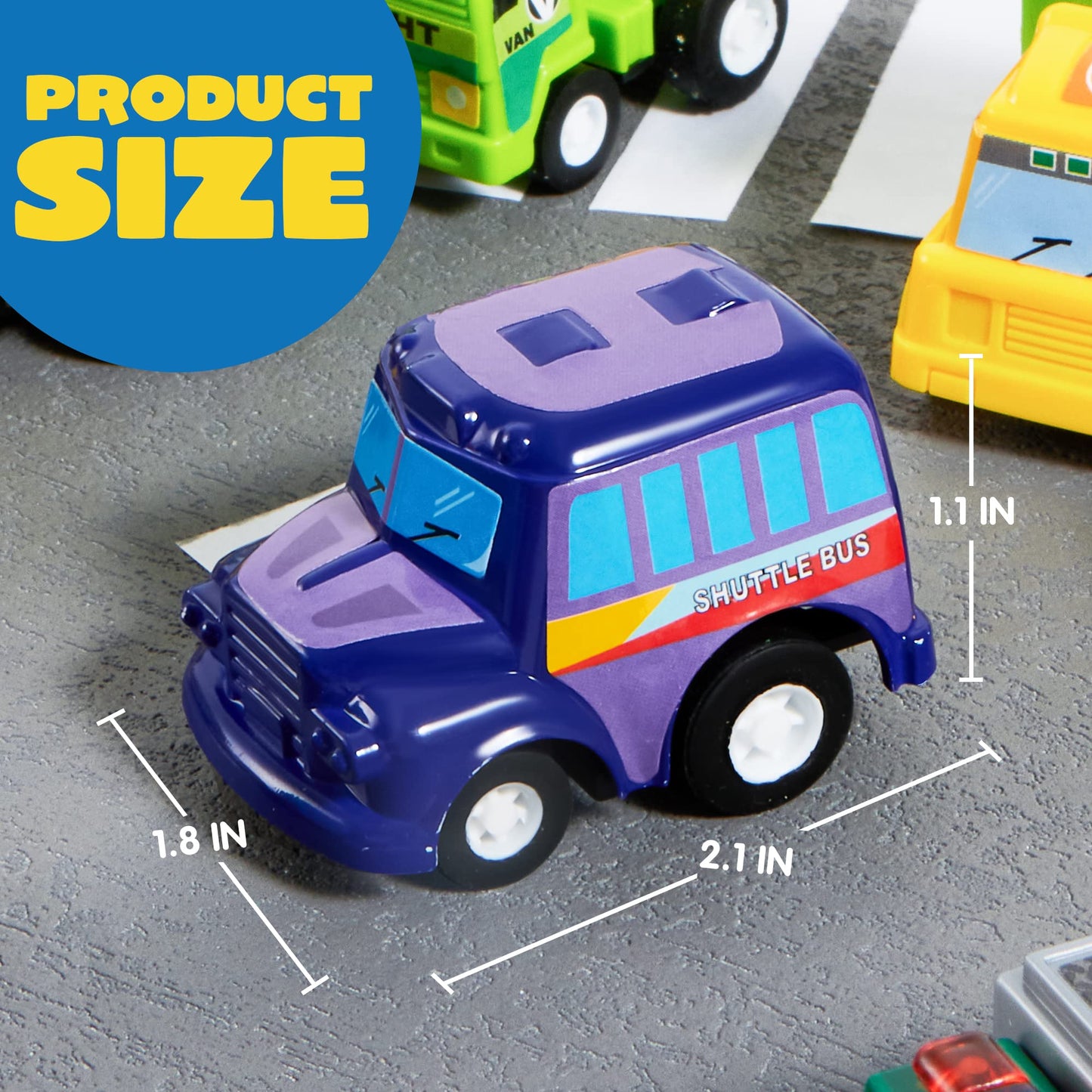 JOYIN 25-Piece Pull-Back Cars & Trucks Set for Kids – Friction-Powered Toys