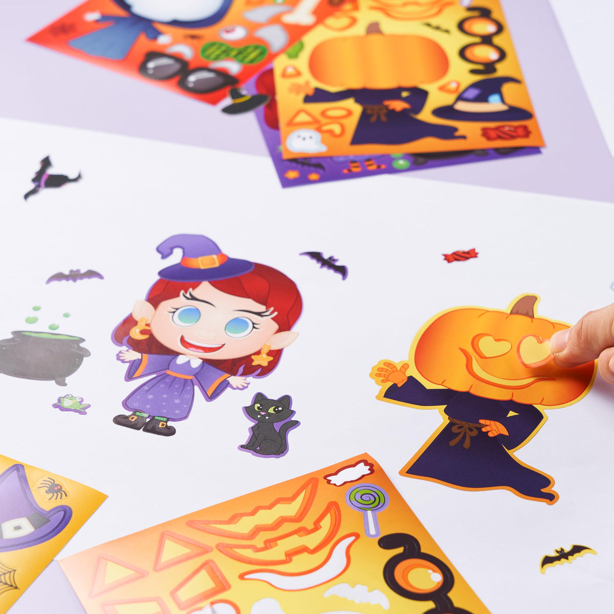 JOYIN 36 PCS Halloween Craft Stickers – Face Sticker Set for Party Favors, DIY Decor & Classroom Activities