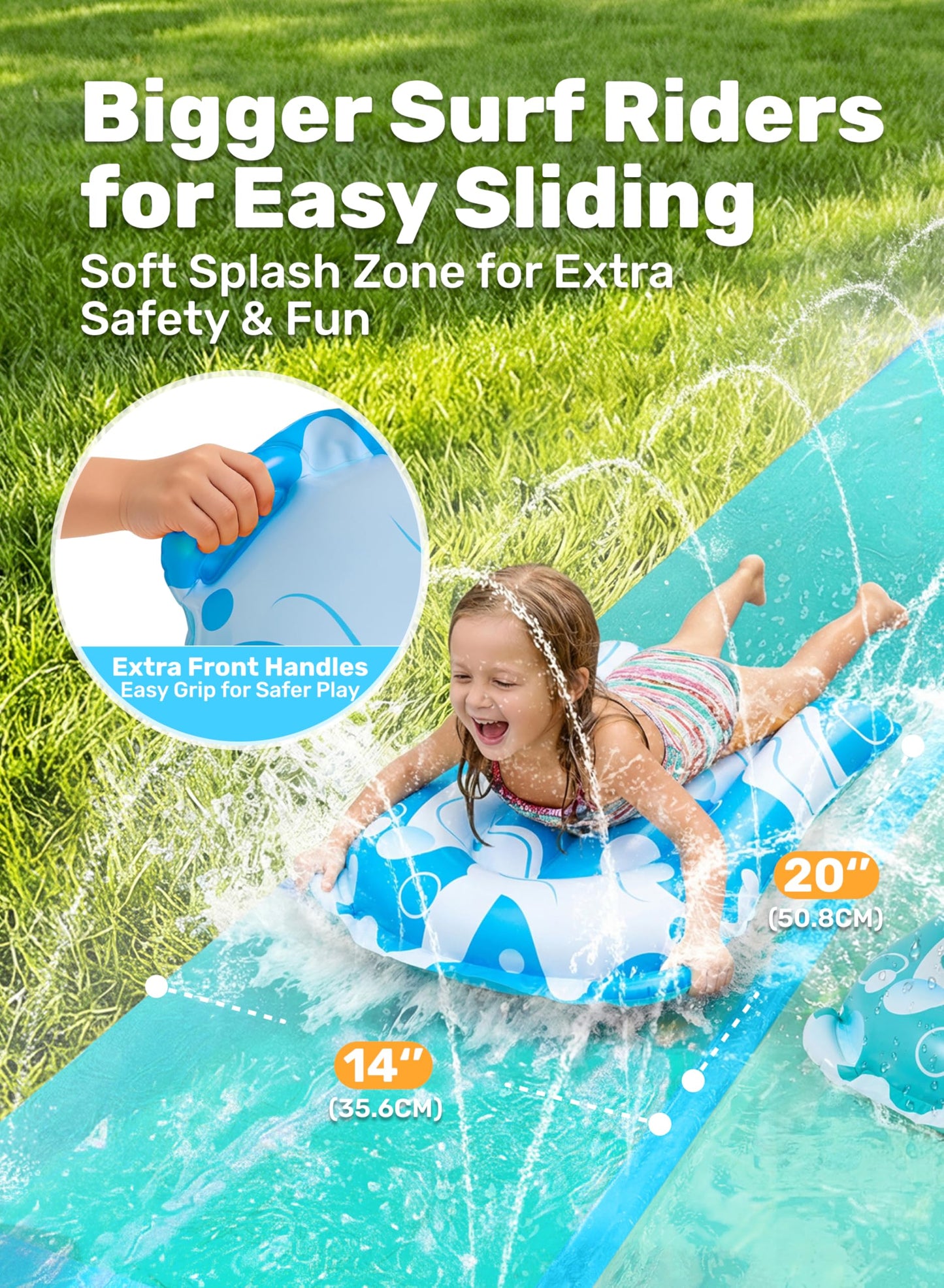 JOYIN 22.5ft Water Slide with Sprinkler & 2 Inflatable Boards – Extra-Long Backyard Fun