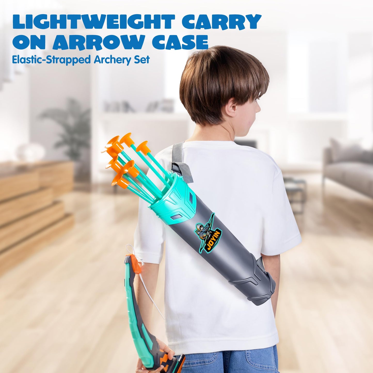 JOYIN Kids Bow and Arrow Set with LED Light Up Bow – Suction Cup Arrows, Target & Case | Indoor & Outdoor Play