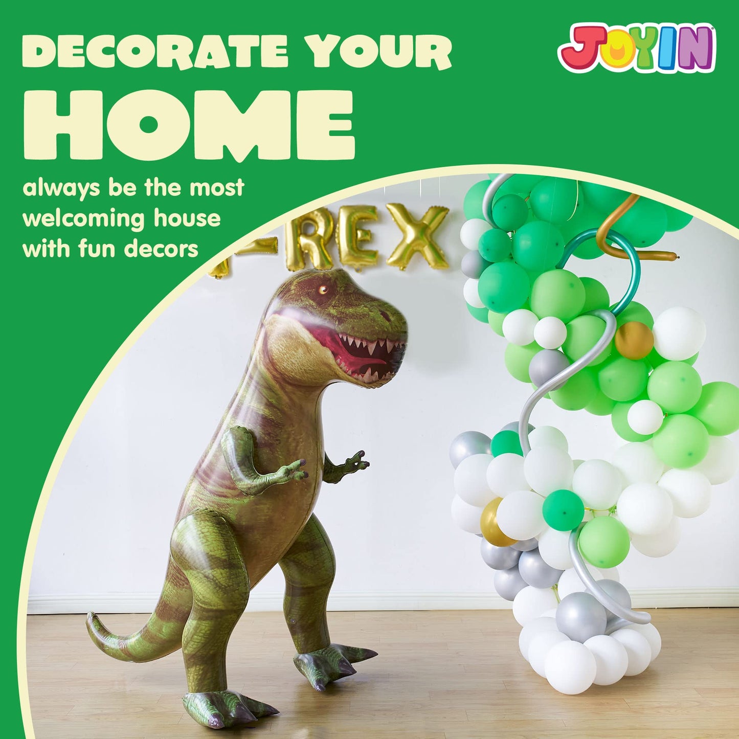 JOYIN 62” Giant T-Rex Inflatable — Party Decor, Pool Toy & Gift