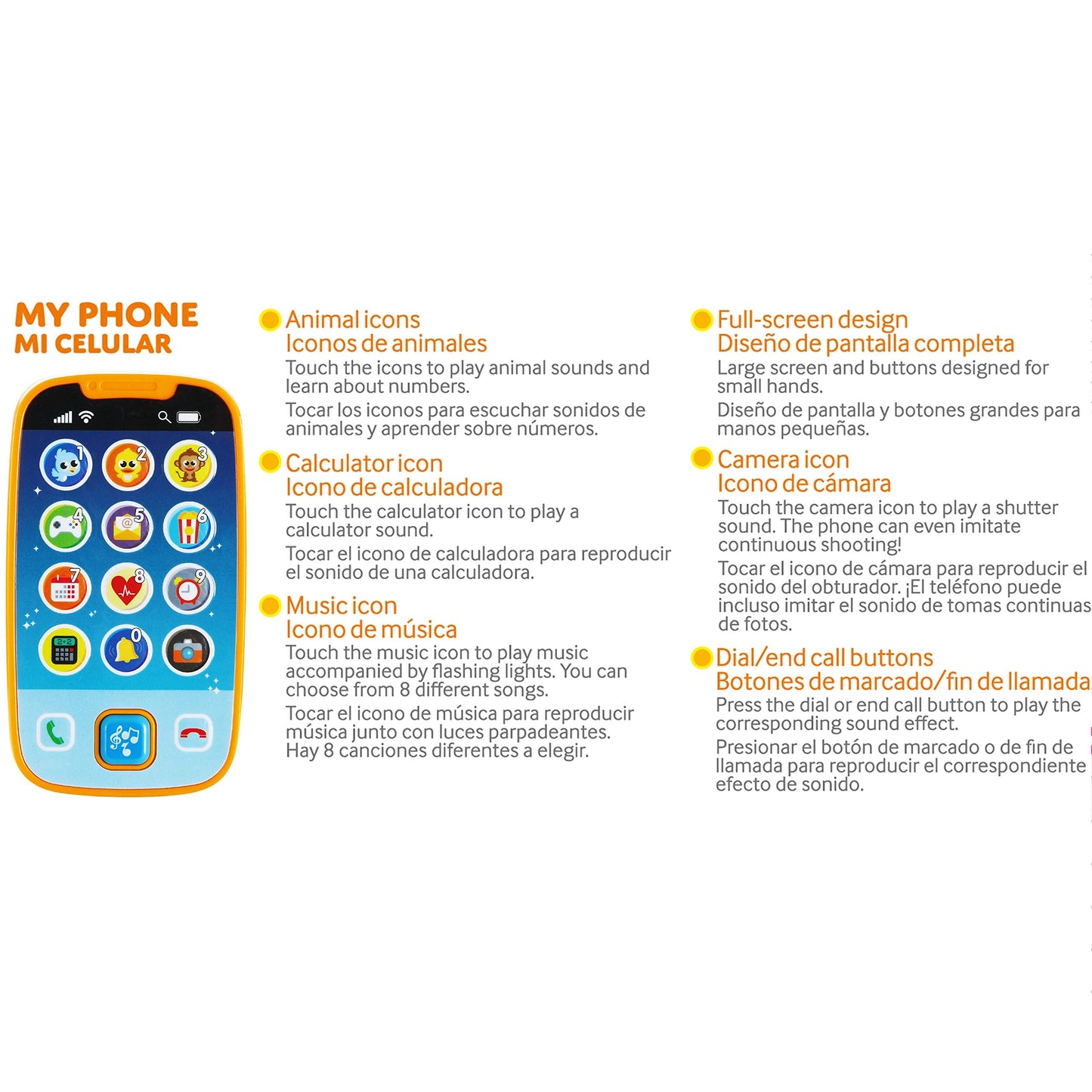 JOYIN Baby Toy Phone & Remote – Music & Learning Toys for Babies