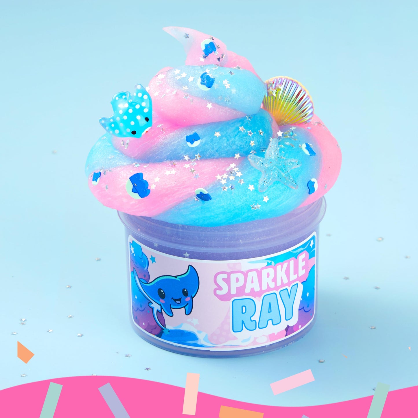 JOYIN Cloudfin Manta Ray Slime – 8 oz Soft, Mess-Free Kids’ Party Favors