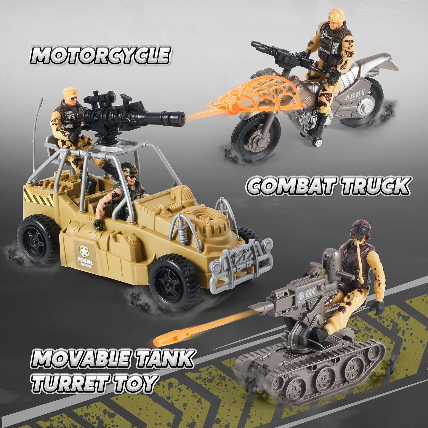 JOYIN Military Base Toys Set – Army Vehicles, Figures & Gear