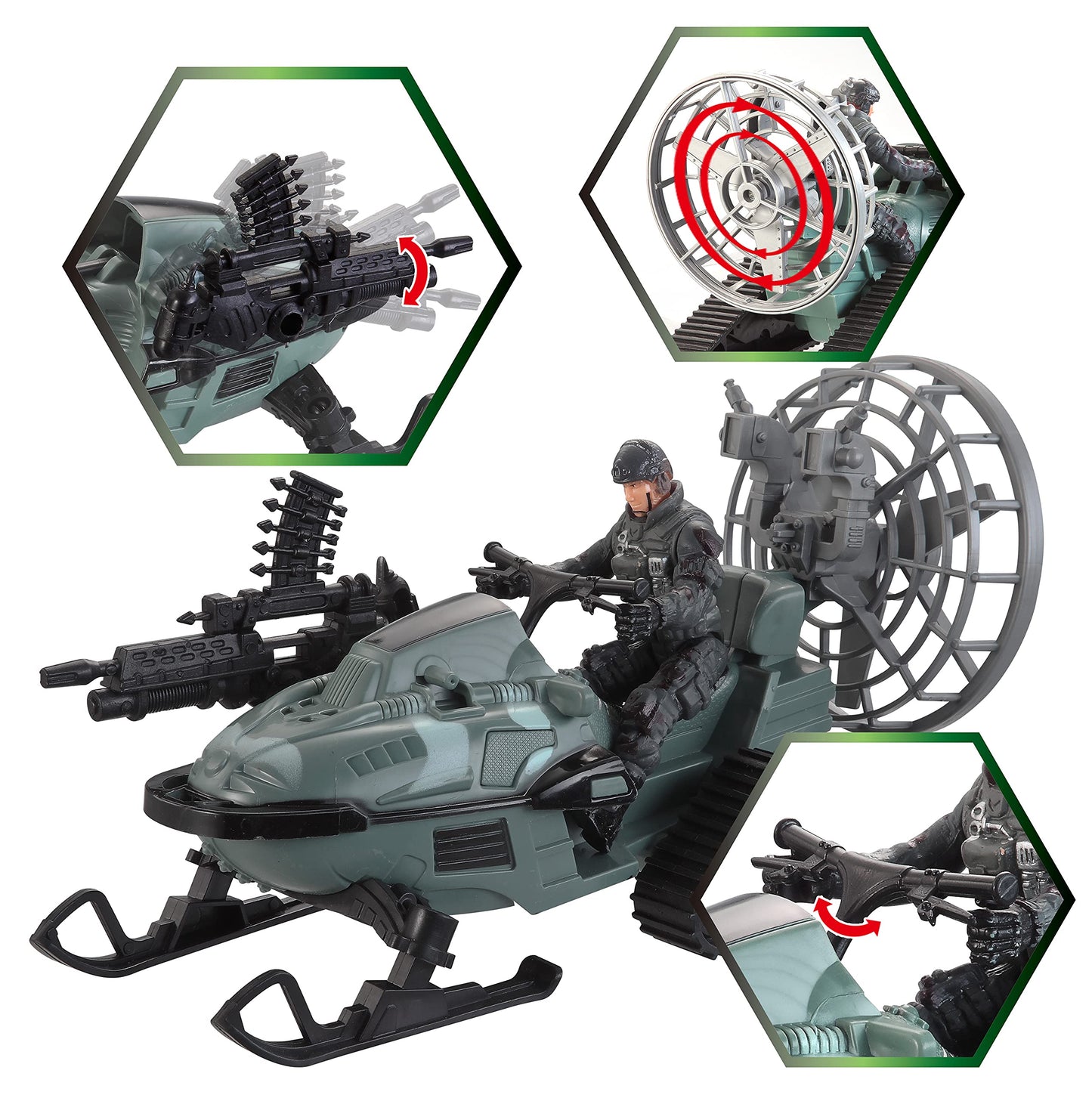 JOYIN Military Toy Set: Airplane & Army Figures for Boys 4-7