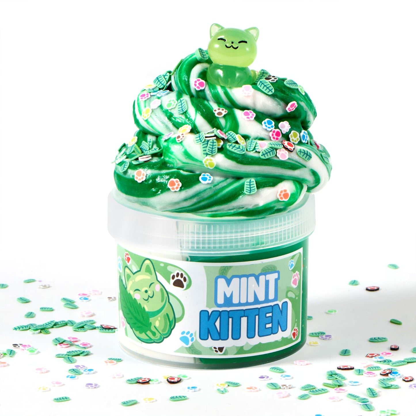JOYIN Mint Kitten Slime 8oz — Soft, Non-Sticky, Mess-Free Fun for Parties & Classrooms