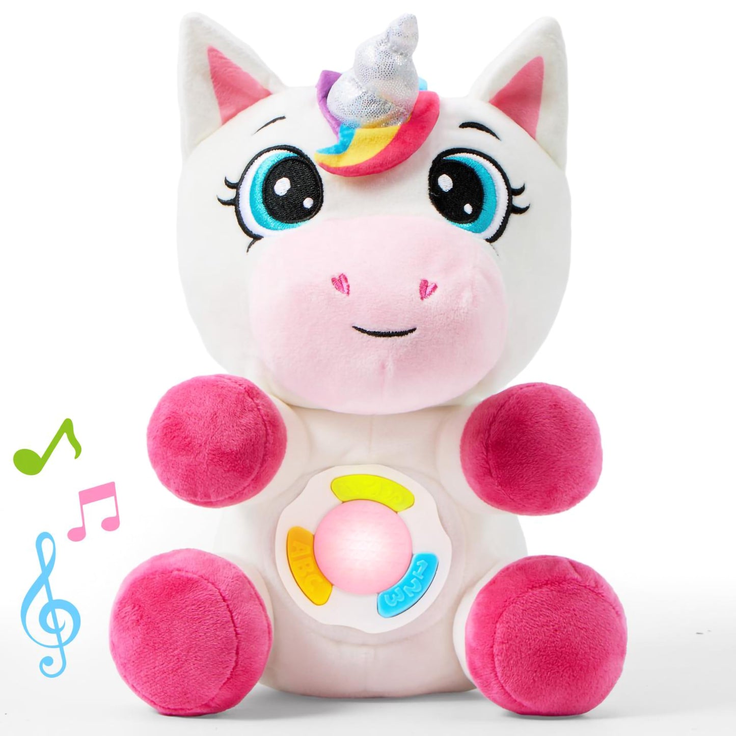 JOYIN Musical Unicorn Plush Toy – Baby Toy with Music & Light for Infants 6+ Months