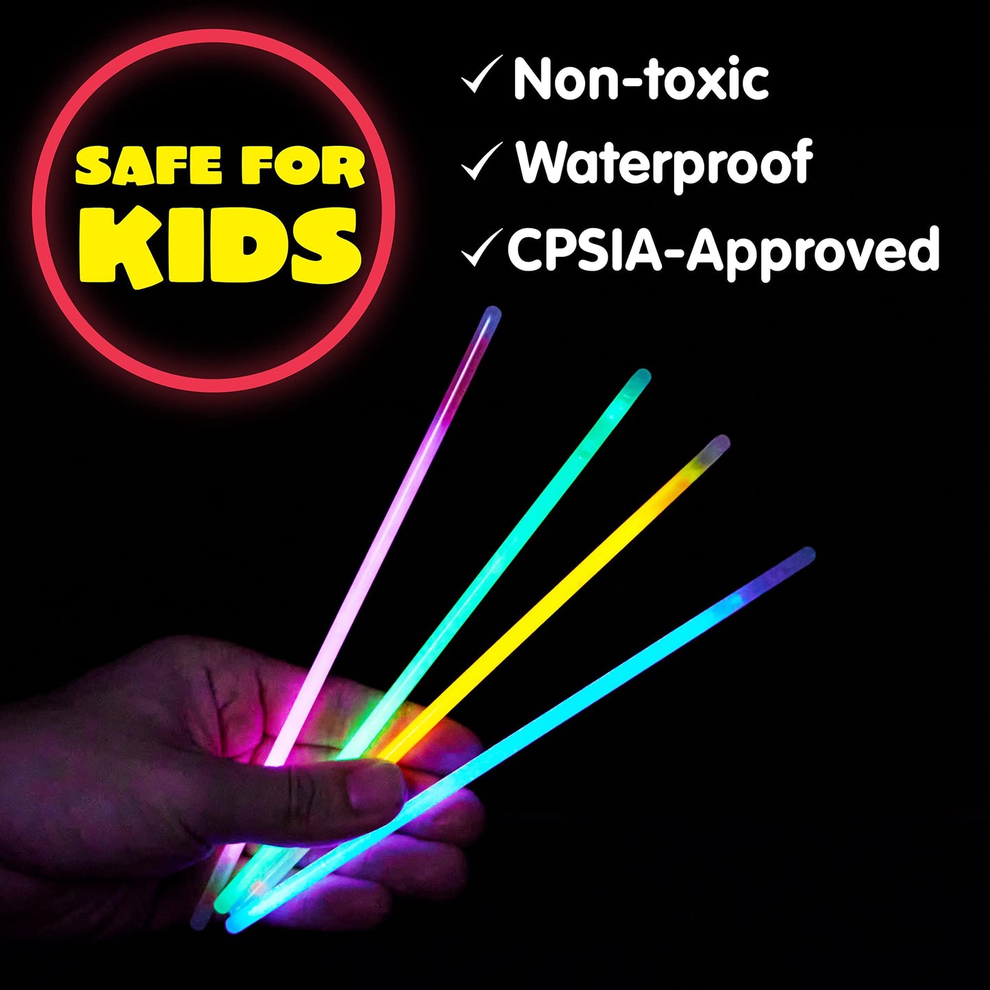 JOYIN 400 Pcs Glow Sticks Pack – Neon Party Favors, Bracelets & Necklaces