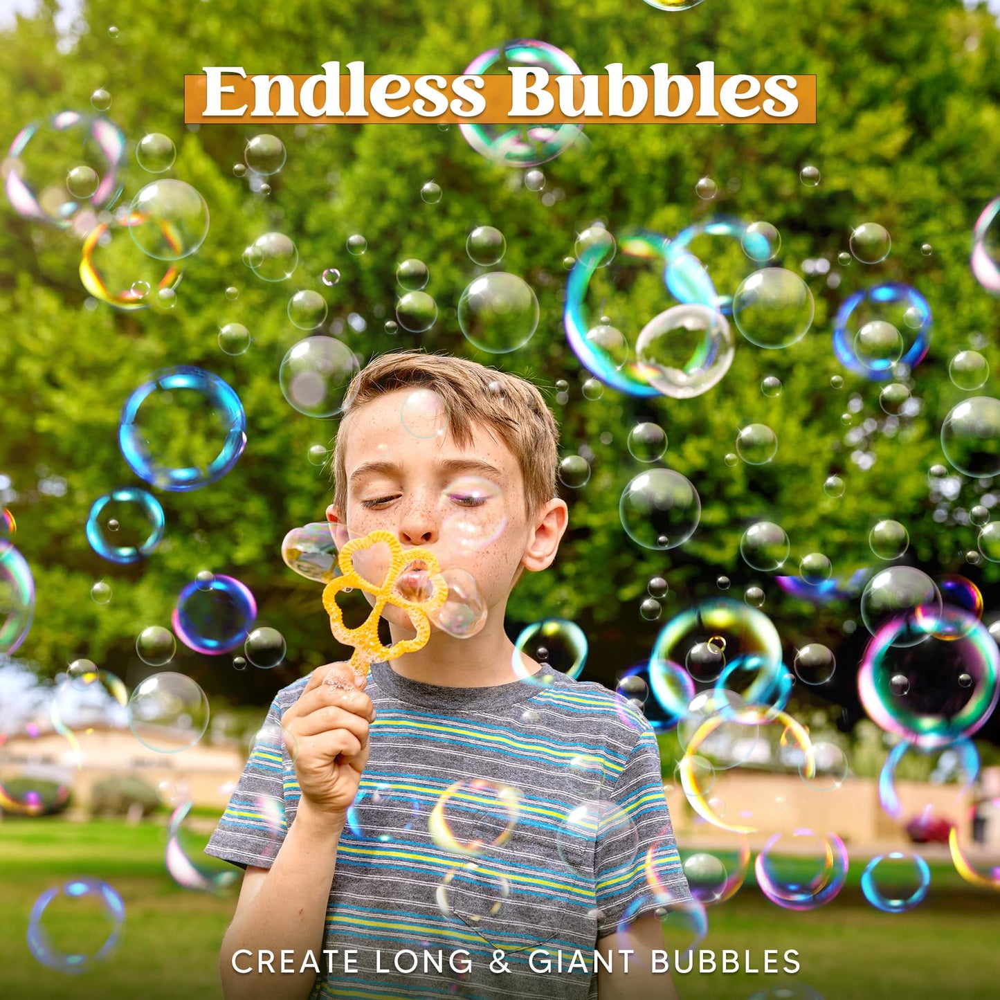 JOYIN 29-Pcs Big Bubble Wands Set — Giant Bubbles for Outdoor Play & Parties