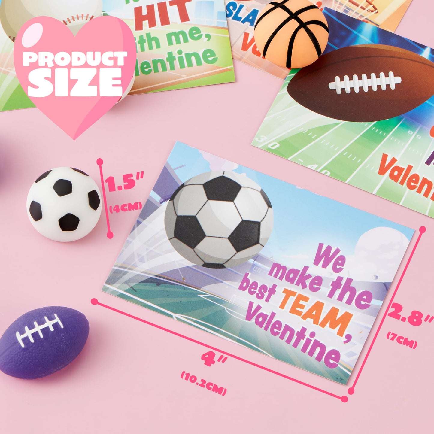 JOYIN 28-Pack Valentines Day Mochi Squishy Gift Cards for Kids