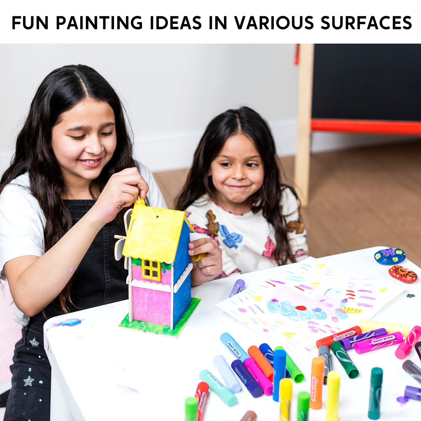 JOYIN 36 Colors Washable Tempera Paint Sticks — Quick-Dry, Mess-Free Kids Art
