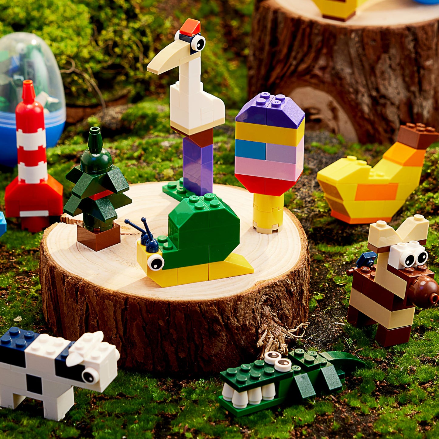 JOYIN 12 Pcs Pre-Filled Easter Eggs with Cute Characters Building Blocks — Kids Gift, Hunt & Party Favors