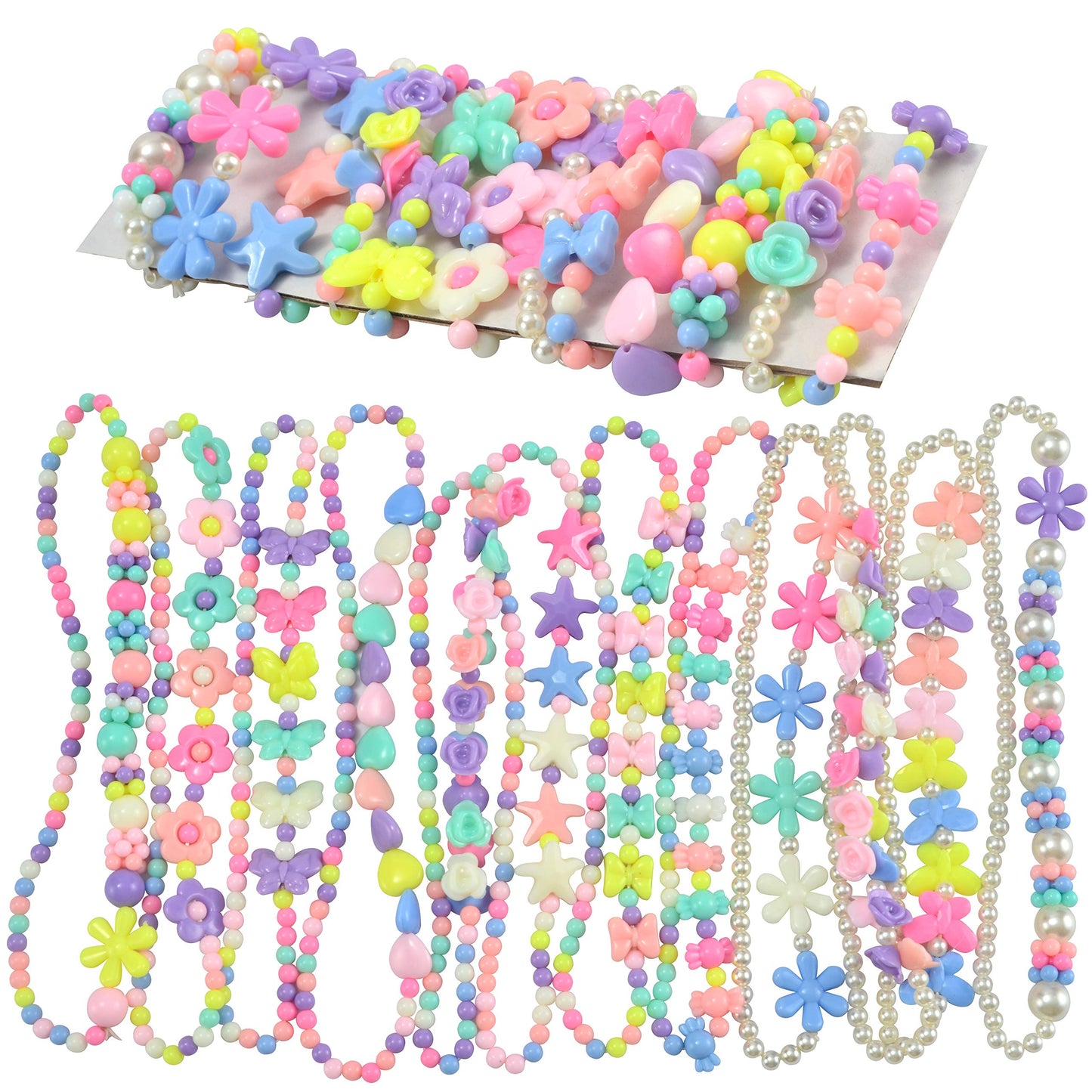 JOYIN 12-Pack Prefilled Easter Eggs with Jewelry Toys – 24 Necklaces & Bracelets for Kids