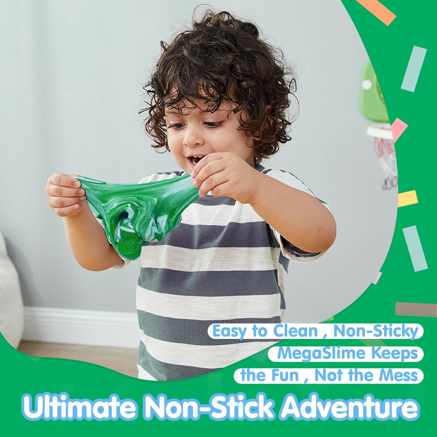 JOYIN Mint Kitten Slime 8oz — Soft, Non-Sticky, Mess-Free Fun for Parties & Classrooms