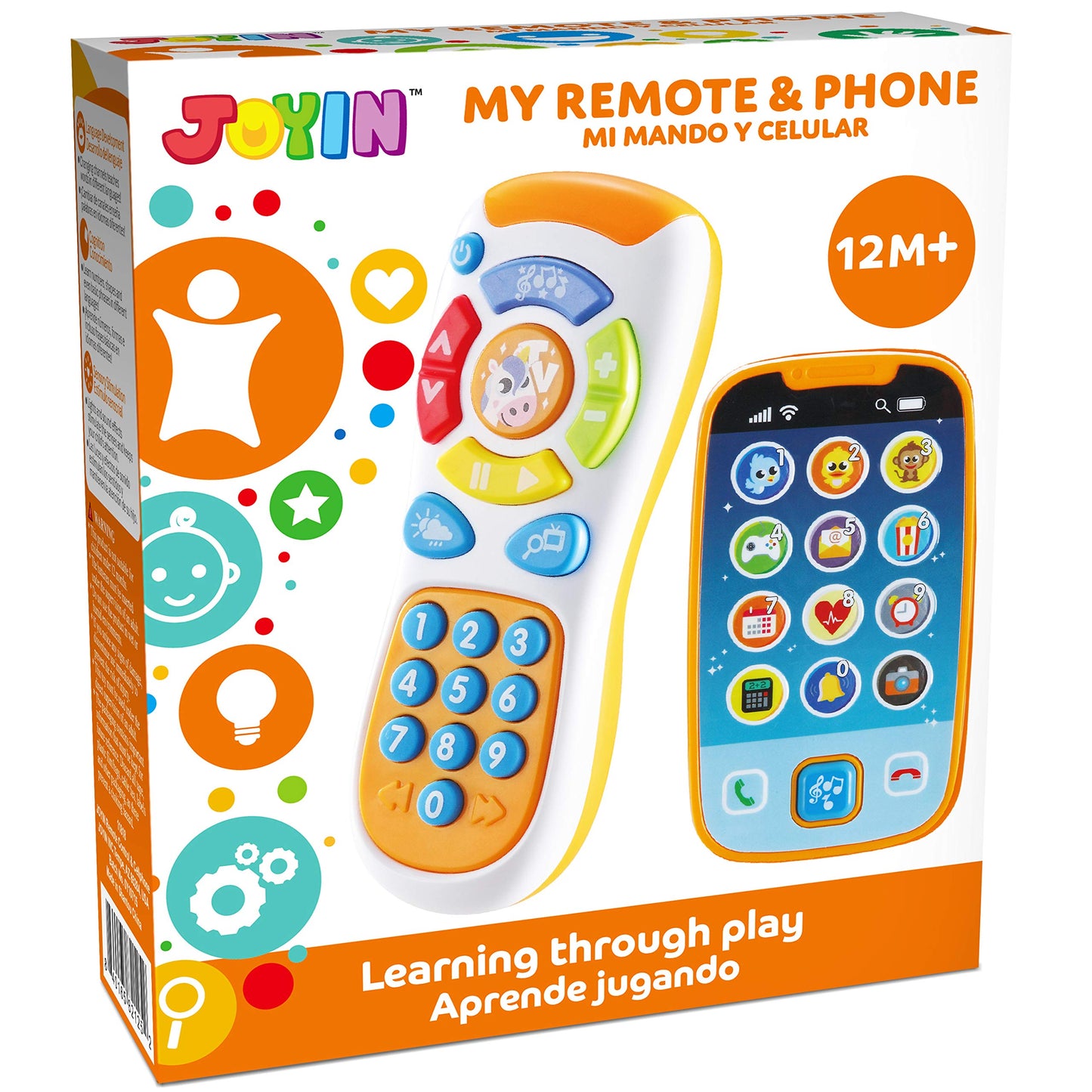 JOYIN Smartphone Toy Set — Remote Baby Phone with Music, Learning Fun for Infants & Kids