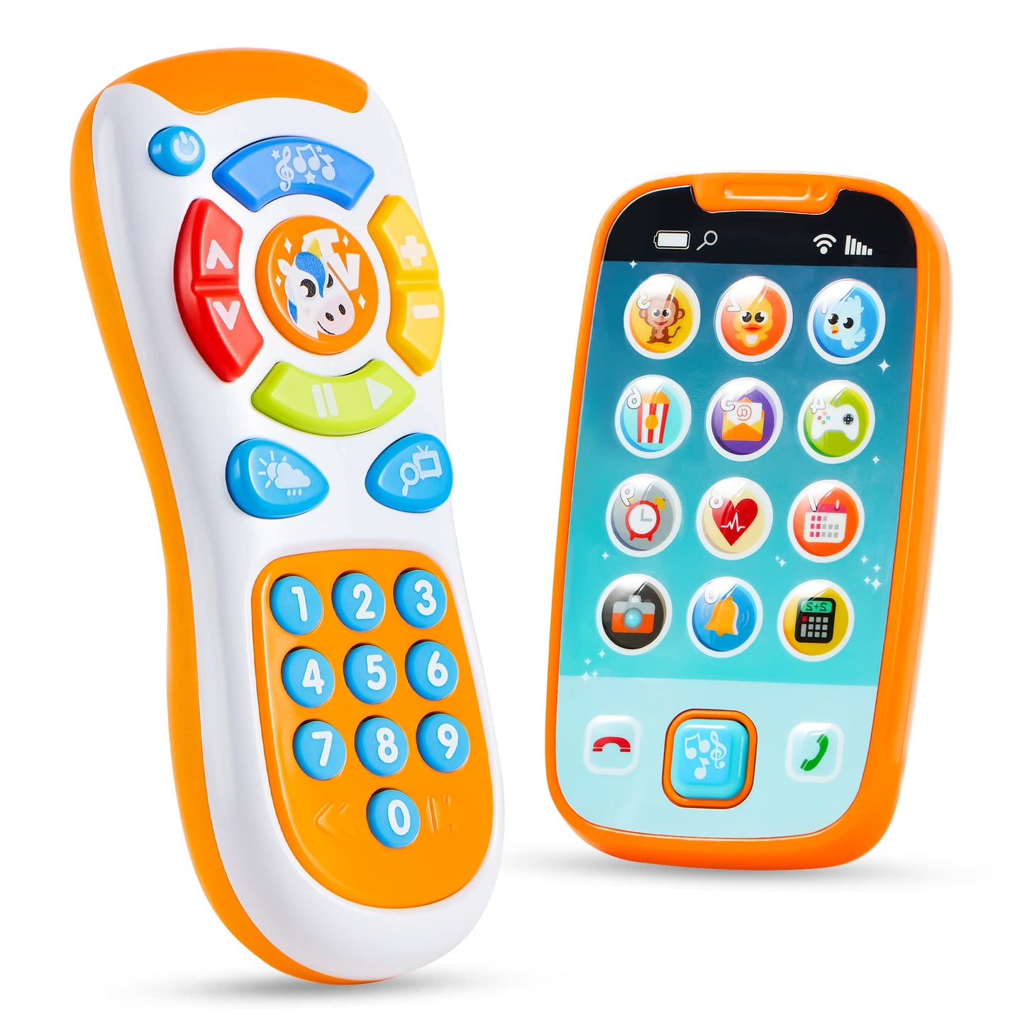 JOYIN Smartphone Toy Set — Remote Baby Phone with Music, Learning Fun for Infants & Kids