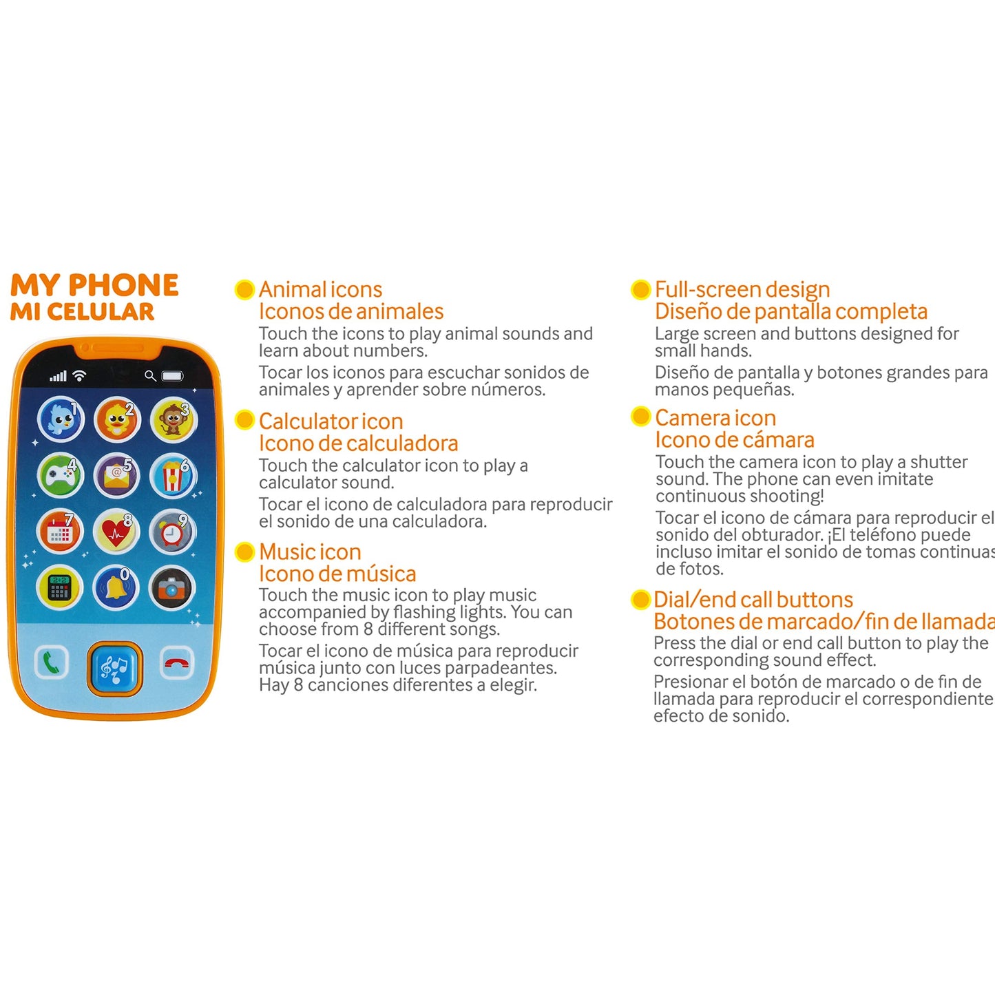 JOYIN Smartphone Toy Set — Remote Baby Phone with Music, Learning Fun for Infants & Kids