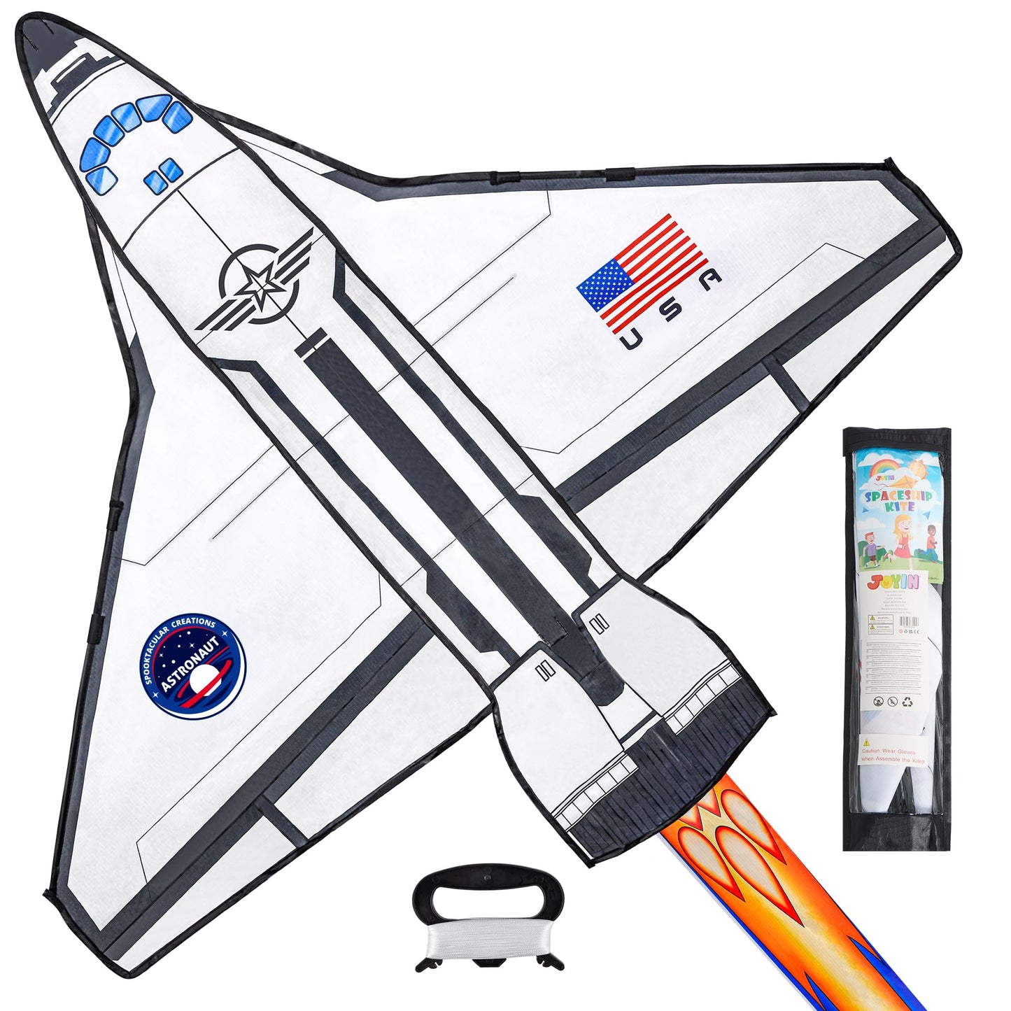 JOYIN Spaceship Kite - Easy to Fly with 2625ft String | Large Beach Kite for Outdoor Fun